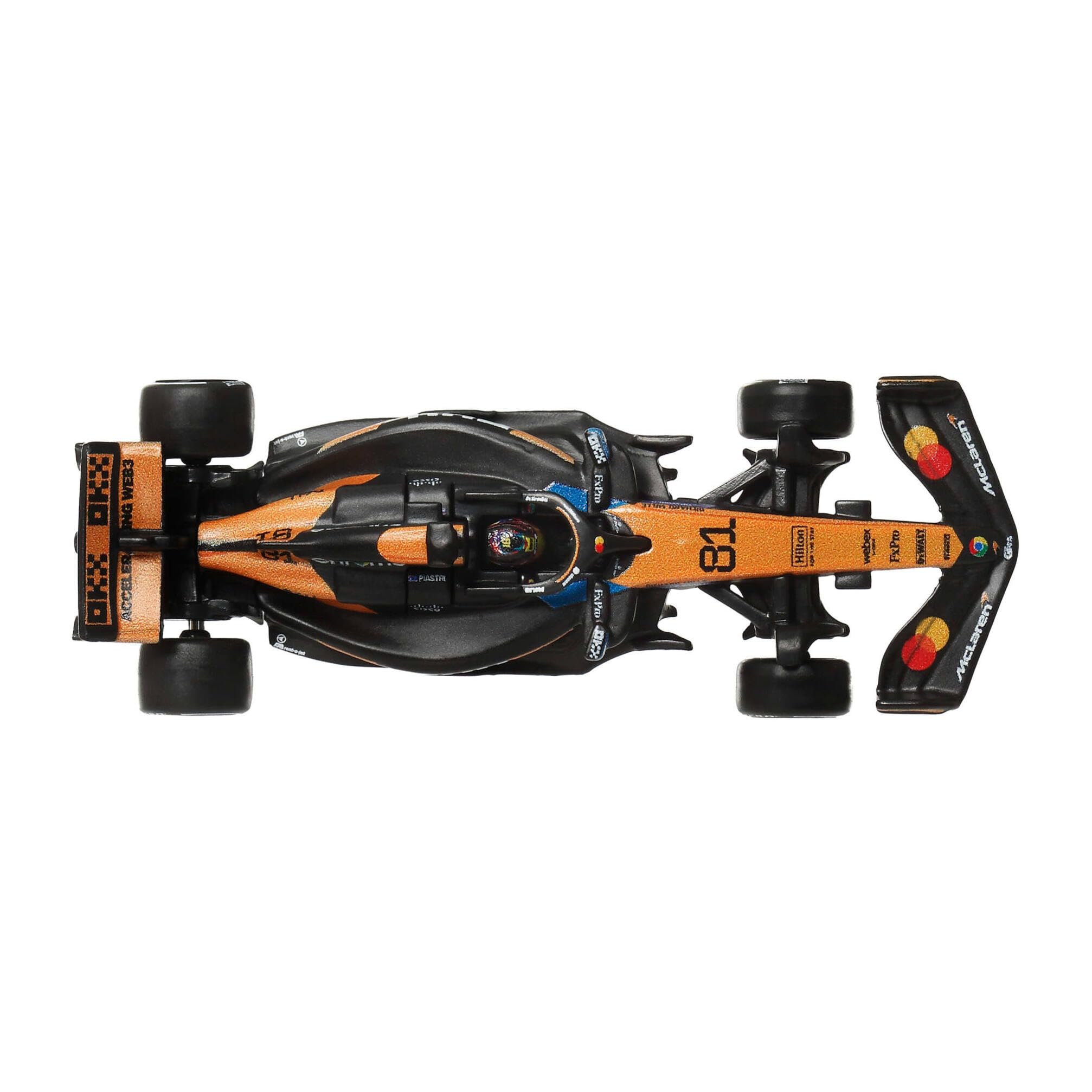 Hot Wheels Formula 1 McLaren Oscar Piastri #81 Die-Cast Car | 1:64 Scale Metal/Metal | Real Riders Tyres 6