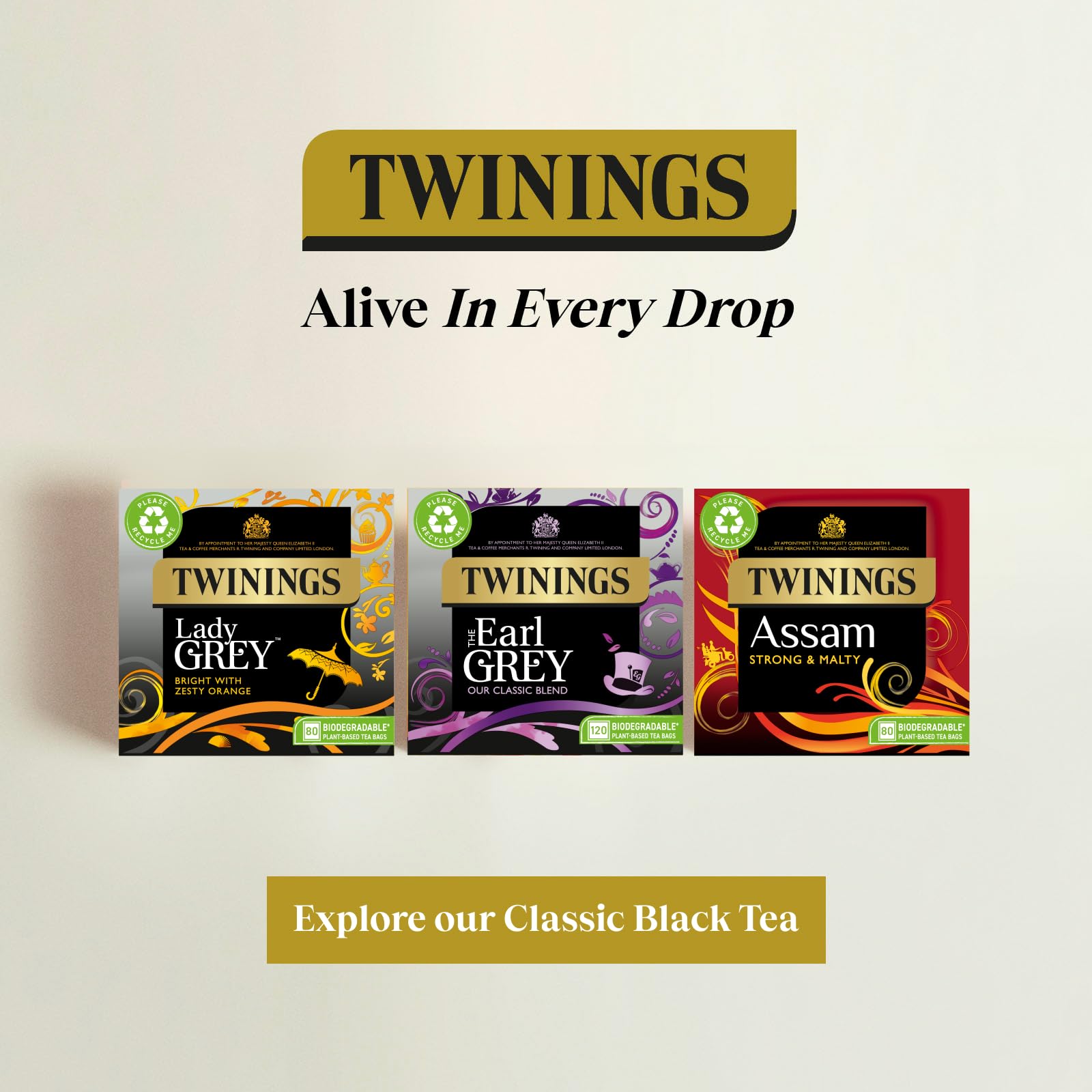 Twinings Earl Grey Black Tea Bags - 40 Count, 100g | Bergamot & Lemon Flavor 5
