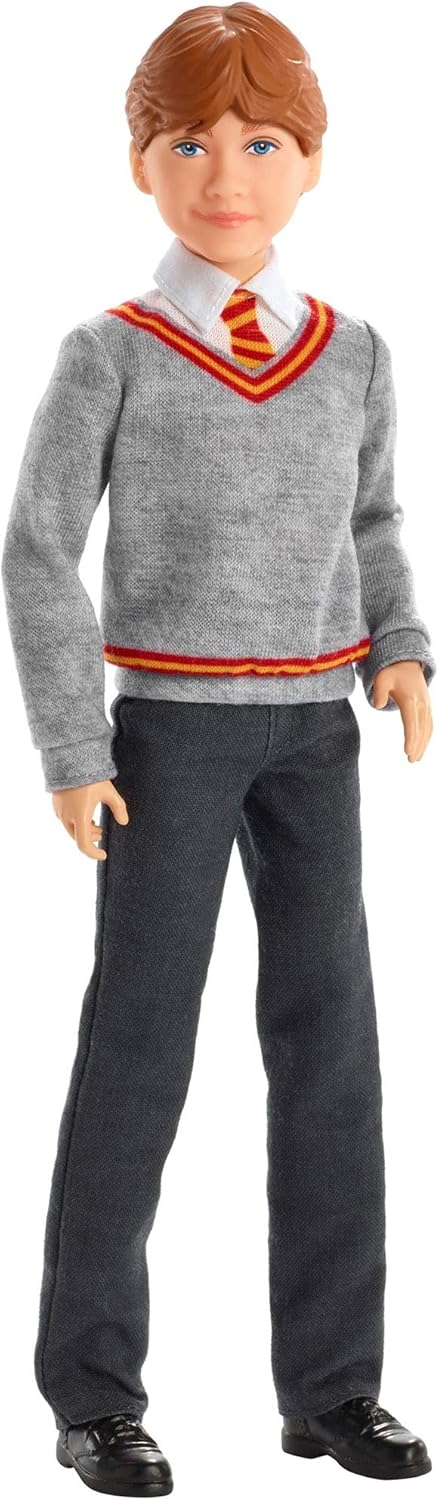 Ron Weasley Action Figure - Hogwarts Uniform with Gryffindor Robe & Wand - 6 Years and Up 2