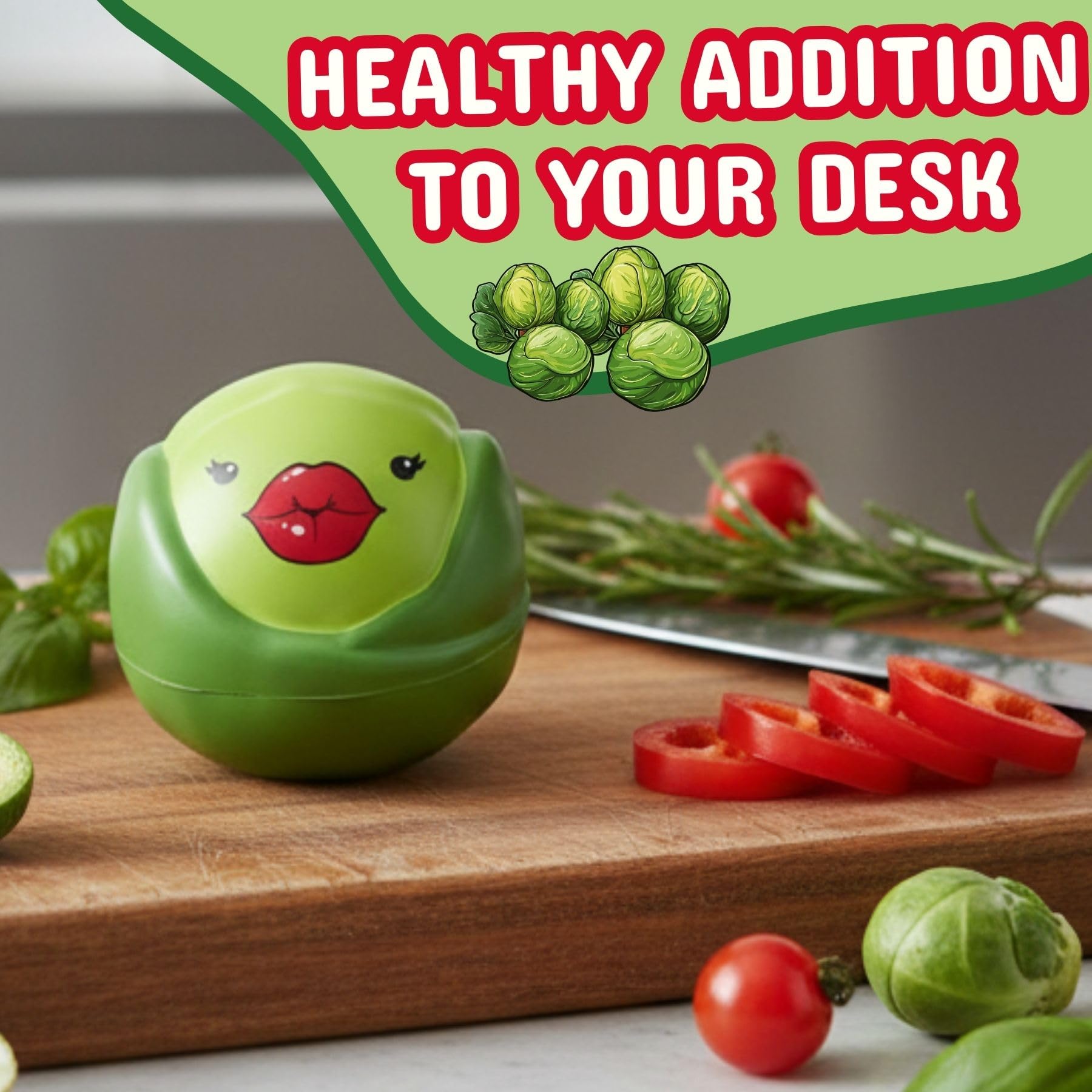 Boxer Gifts Brussels Pouts Squishy Stress Ball - Funny Stress Relief Toy for Adults | Green PU Material 5