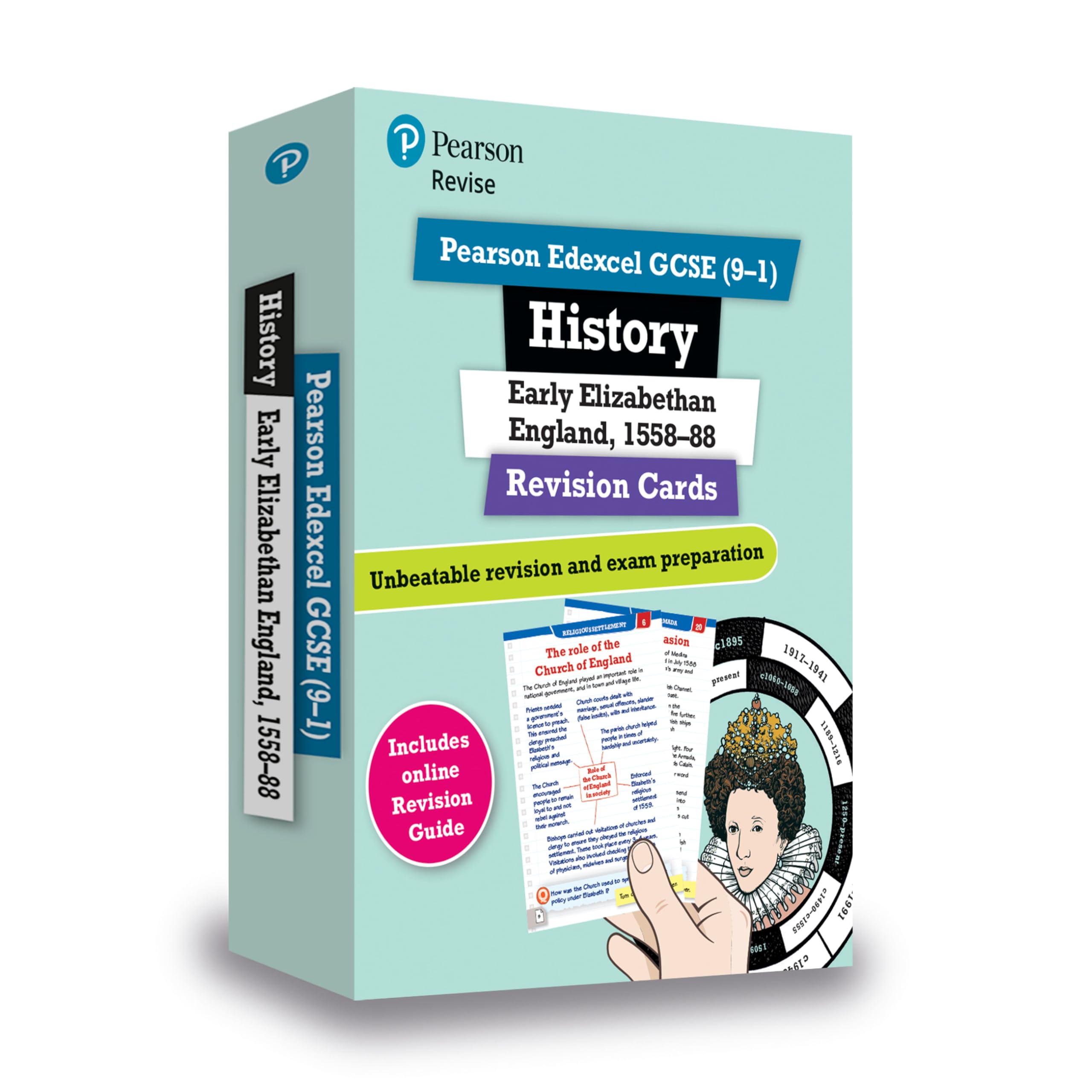 PEARSON EDUCATION Revise Edexcel GCSE (9-1) History Elizabethan England Revision Cards | 1st Edition
