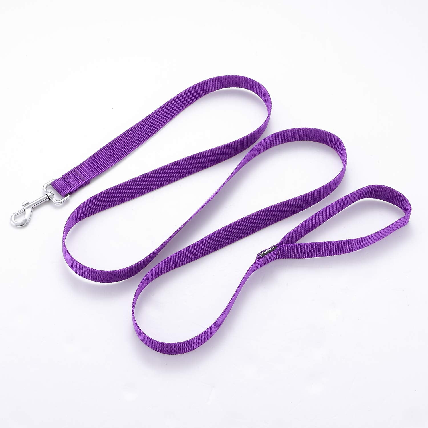 Siumouhoi Nylon Dog Training Leash - 1 Inch Wide, 10 Feet Long, Purple