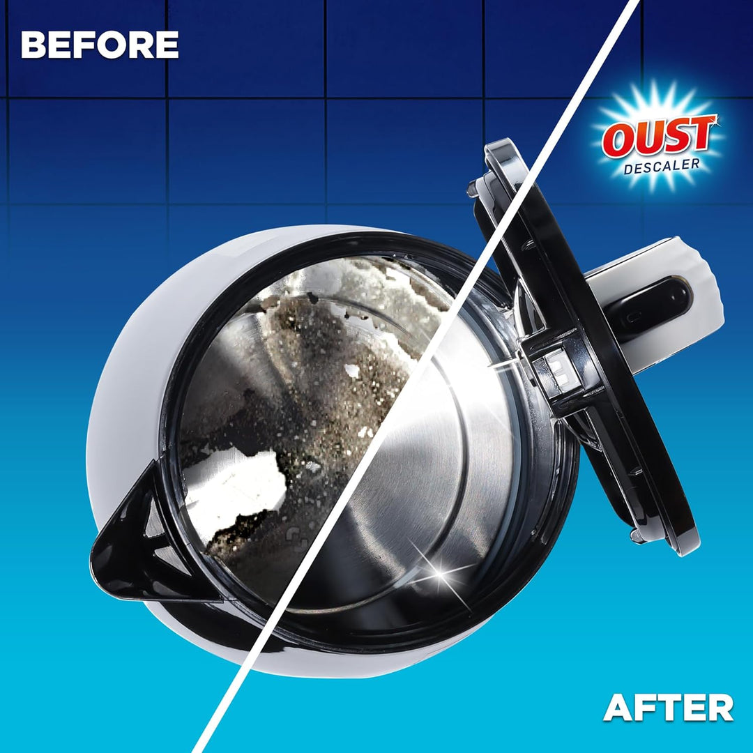 Oust Powerful All Purpose Descaler - Limescale Remover for Kettles, Irons, Coffee Machines & Shower Heads