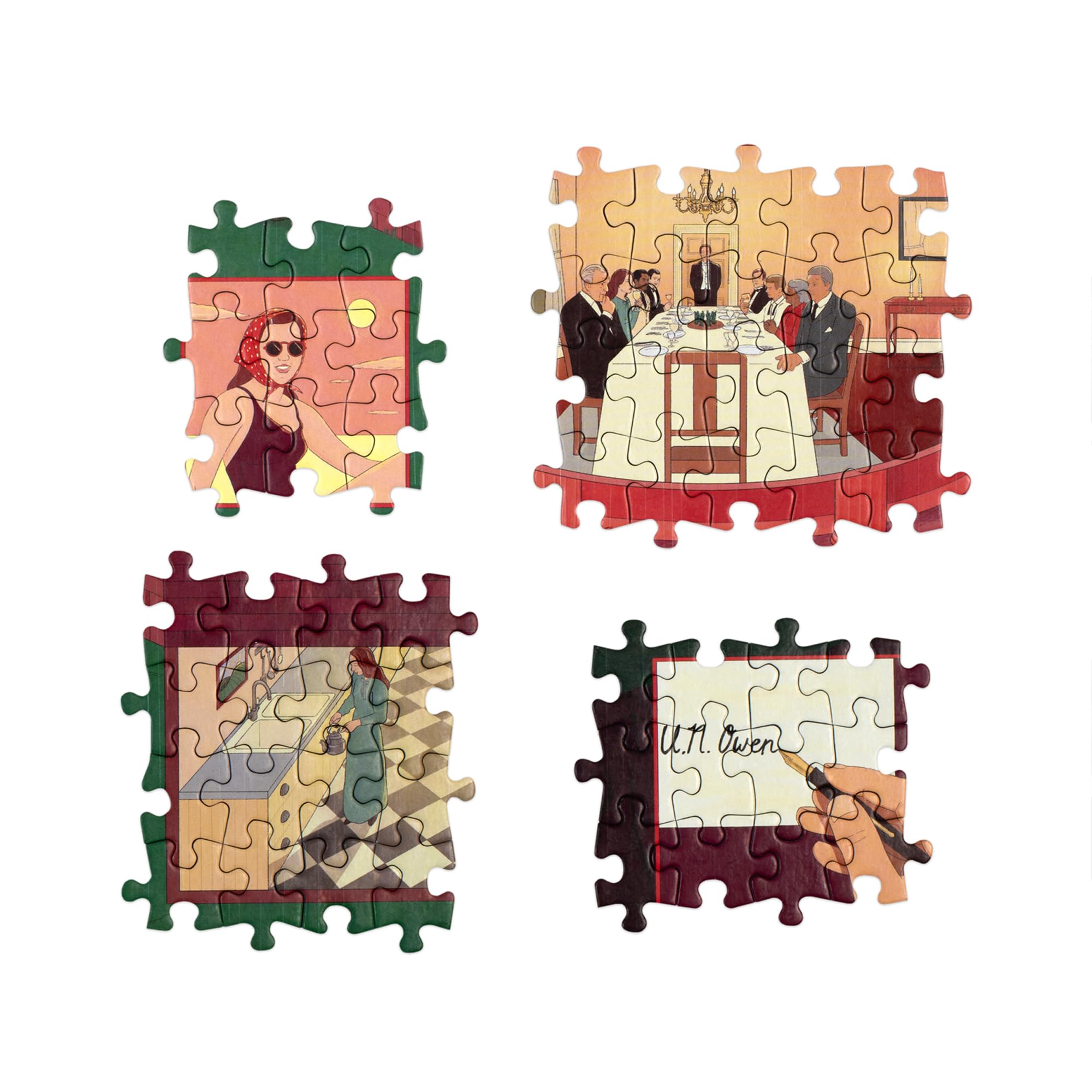 Laurence King Agatha Christie - Then There Were None 1000 Piece Jigsaw Puzzle | 1000 Pieces | Teen and Adult 5