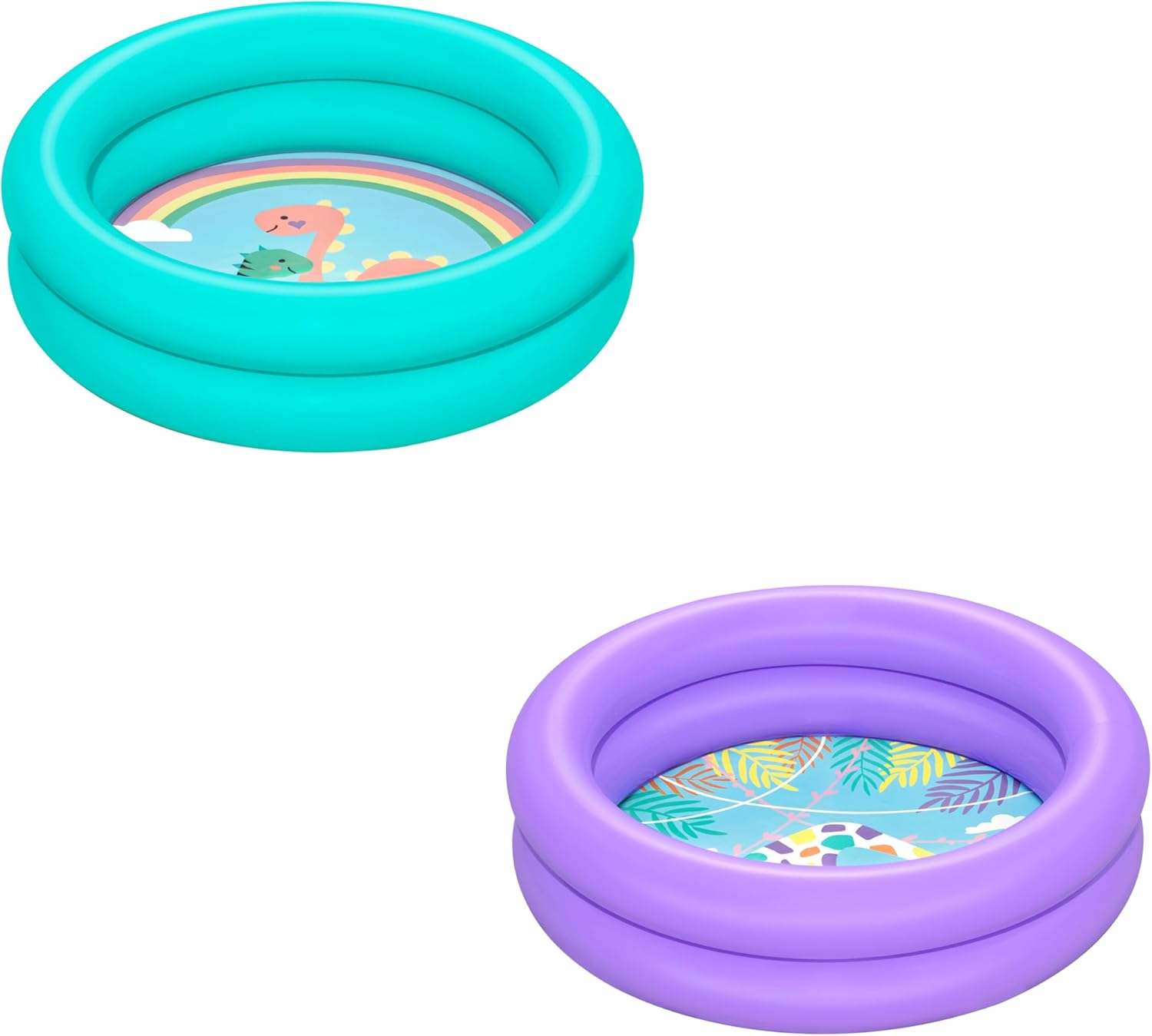 Bestway Double Ring Inflatable Kiddie Pool with Animal Design, 61cm x 15cm 1