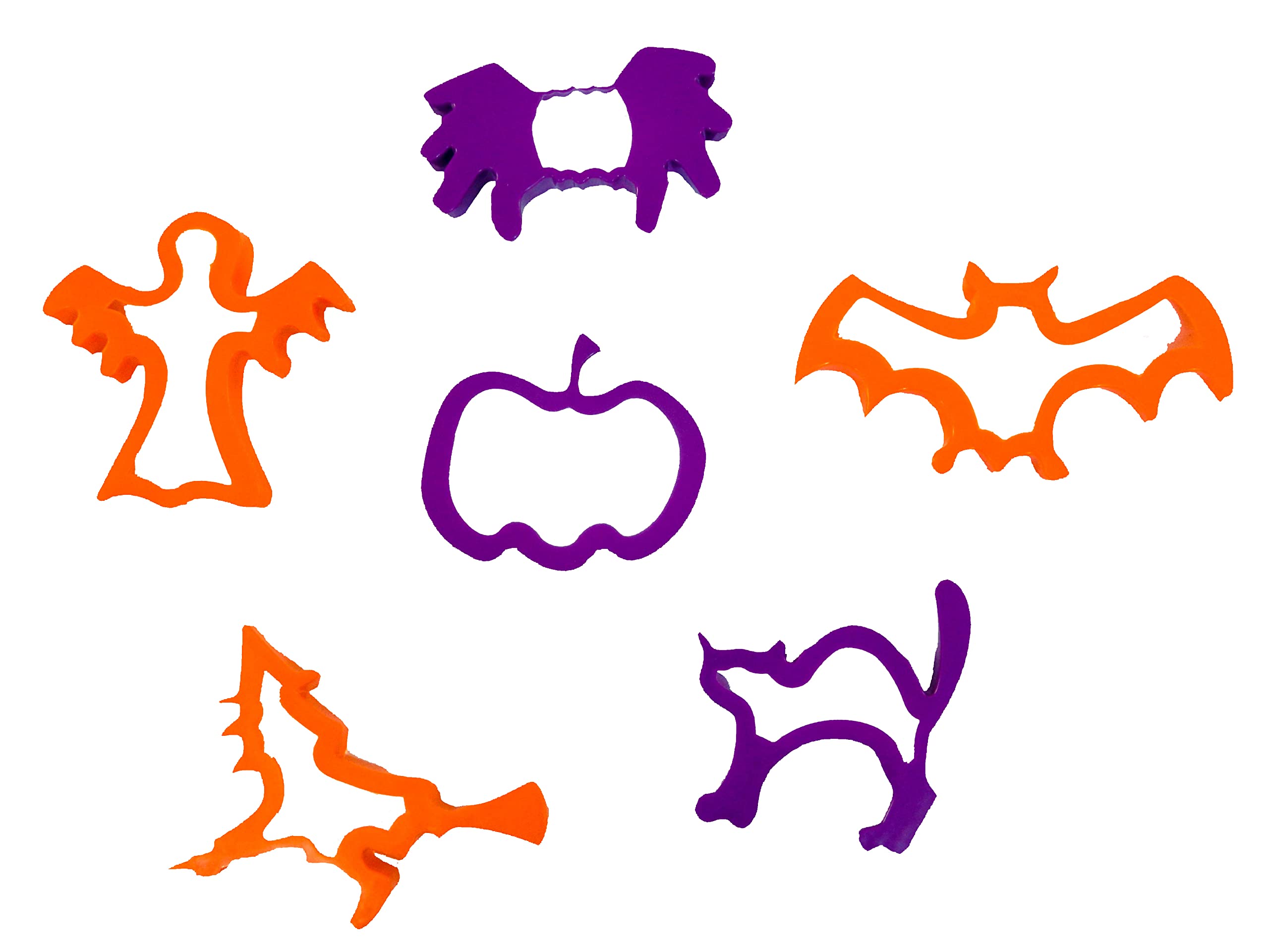 Craftplay Halloween Dough Cutters Set of 6 - Plastic Cookie Cutters for Kids 1