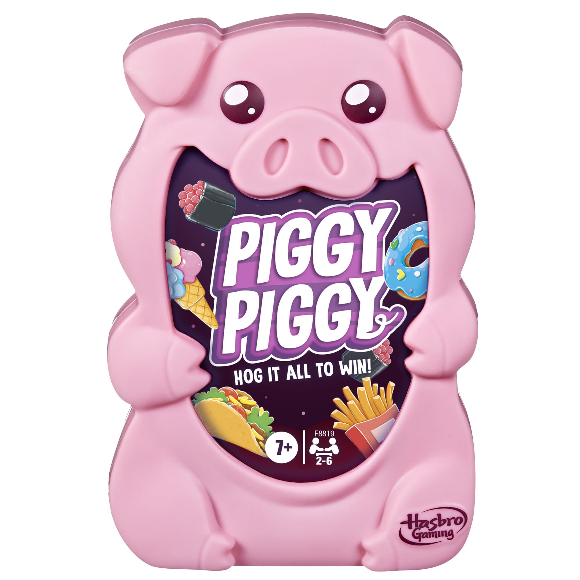 Hasbro Gaming Piggy Piggy Card Game - Strategy Game for 2-6 Players | Ages 7+ | Portable