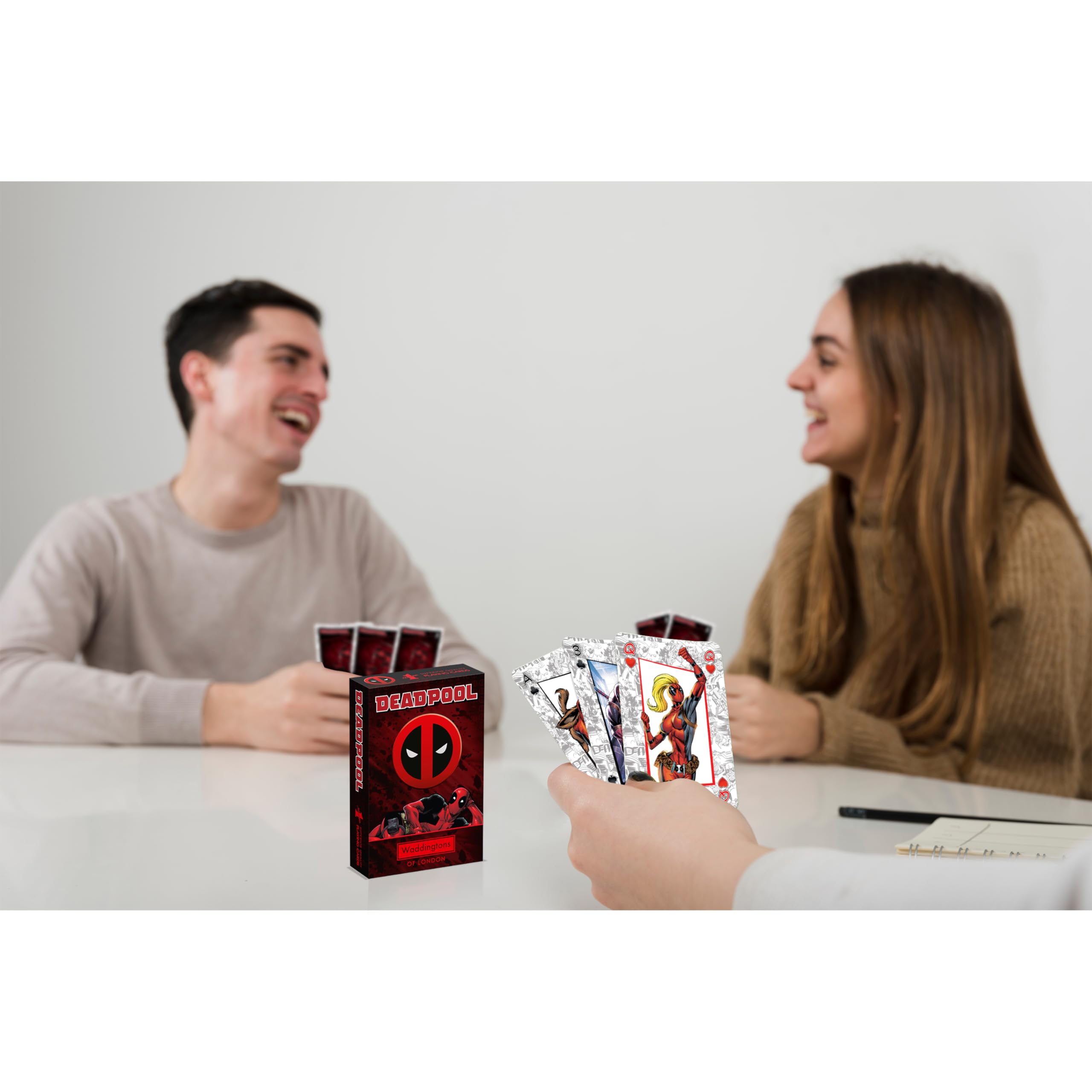 Waddingtons Number 1 Deadpool Playing Cards - 52 Cards + 2 Jokers | Paper | Red 5