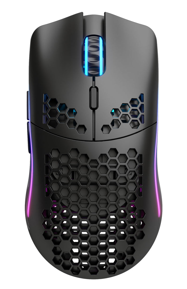 GLORIOUS Model O Wireless Gaming Mouse - 69g Superlight, Honeycomb Design, 19,000 DPI, 71H Battery, RGB, Ambidextrous, 2.4GHz Wireless - Matte Black