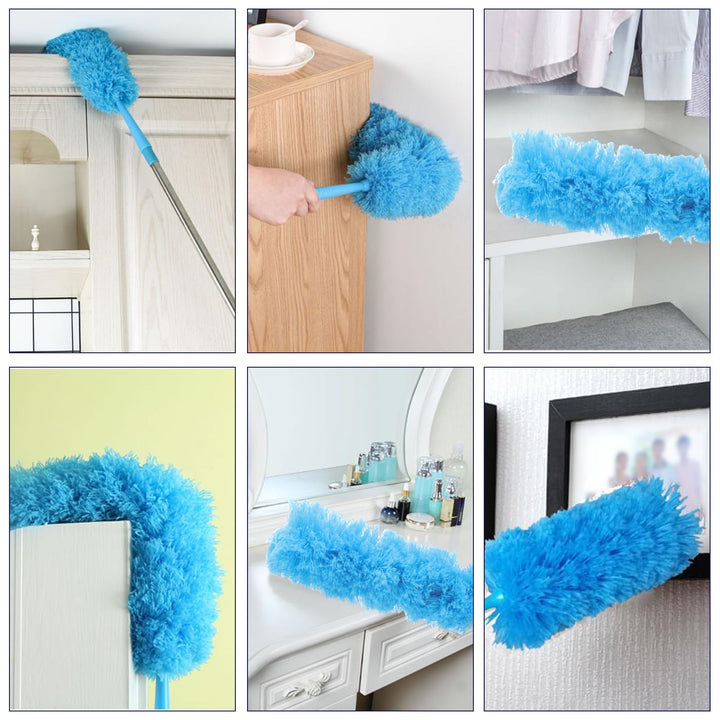 ASelected Extendable Microfiber Duster with 108" Telescoping Pole for High Ceilings, Fans & Blinds