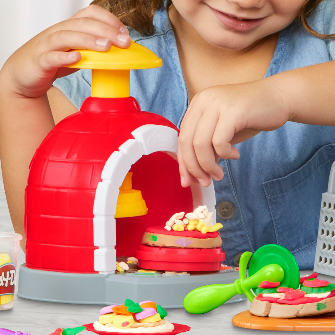 Play-Doh Kitchen Creations Pizza Oven Playset - 6 Colors & 8 Tools for Kids 3+