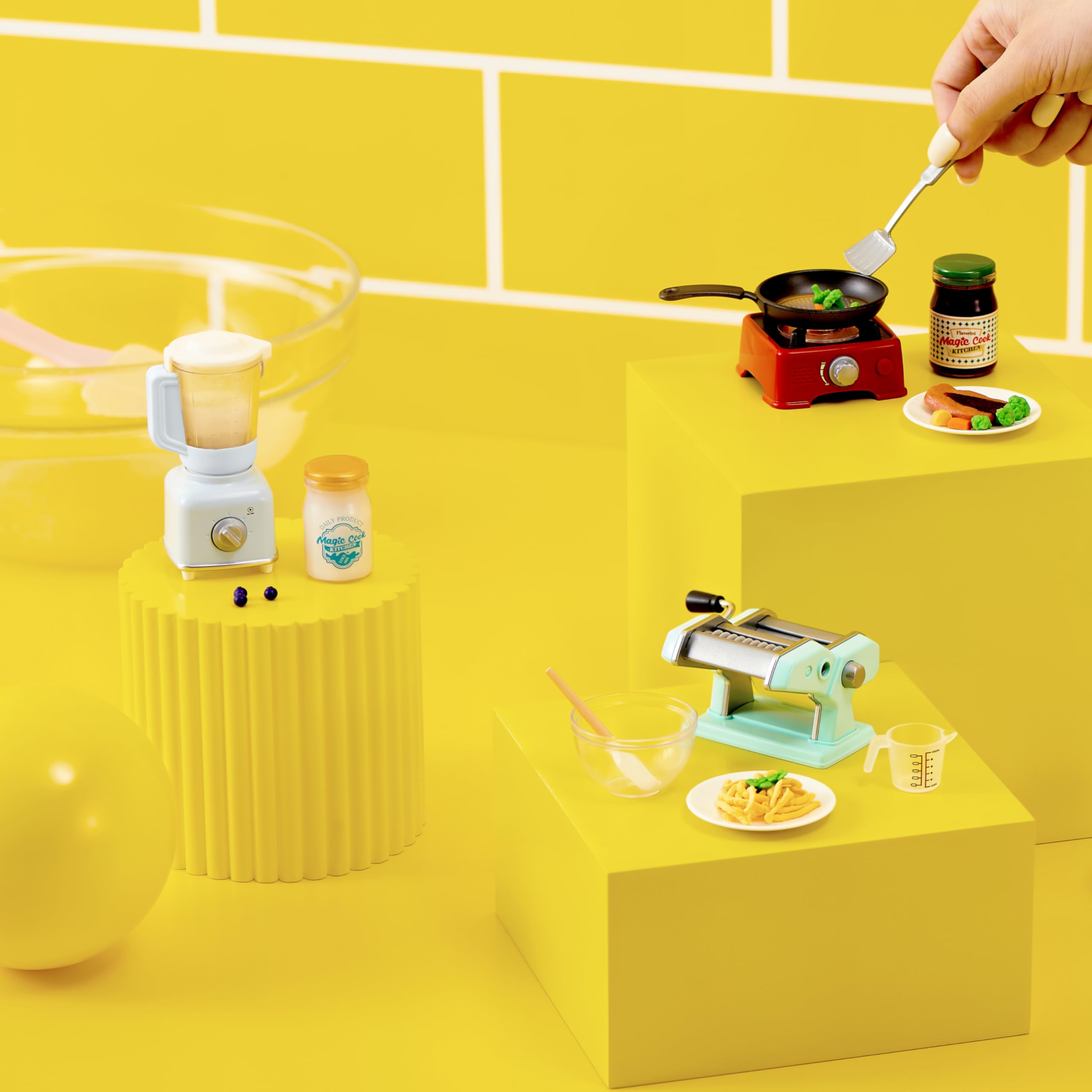 Mini Brands Magic Cook Kitchen Cup Cake Maker - Working UV Light | Miniature | Ages 3+ 6