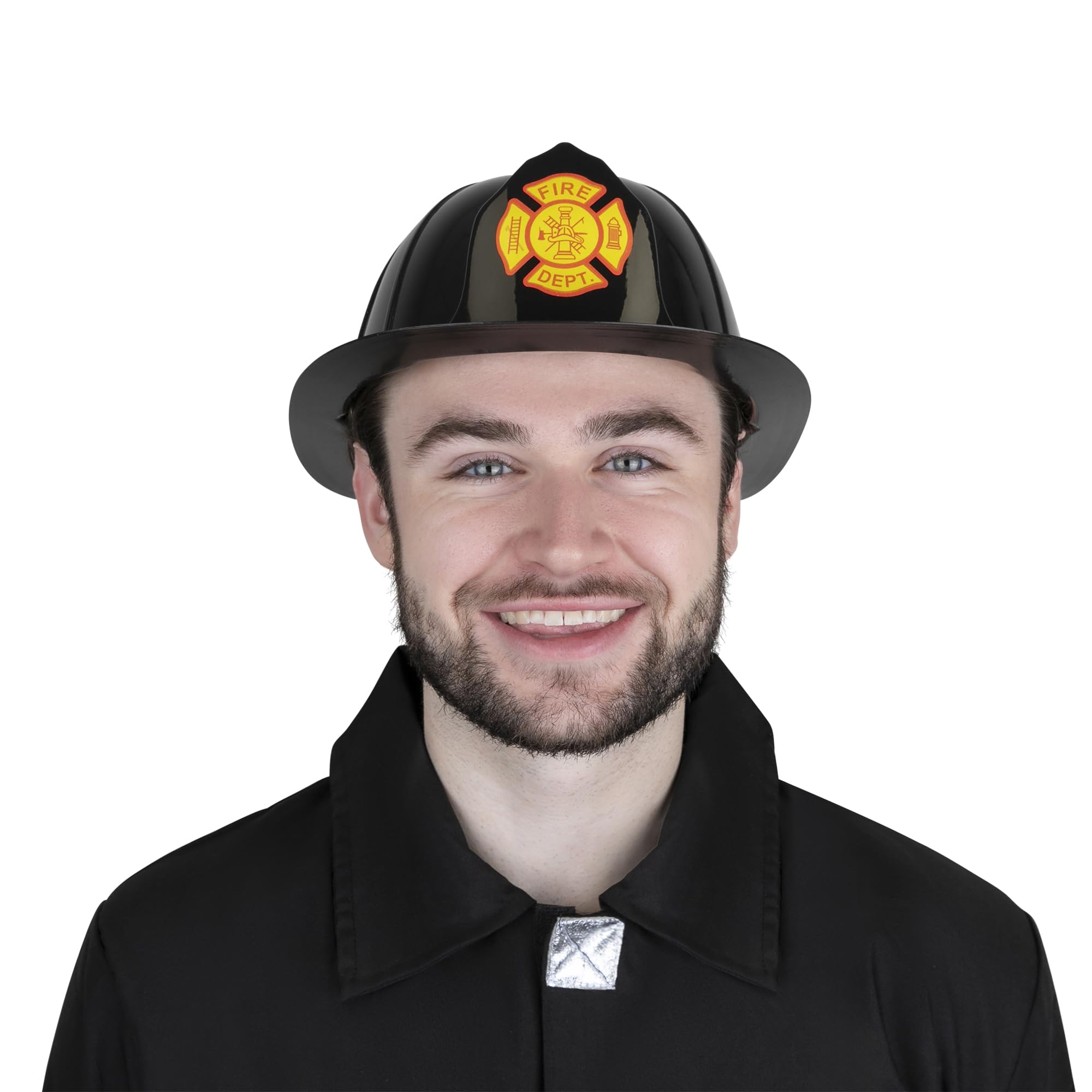 Dress Up America Firefighter Costume Helmet - One Size Fits Most 2