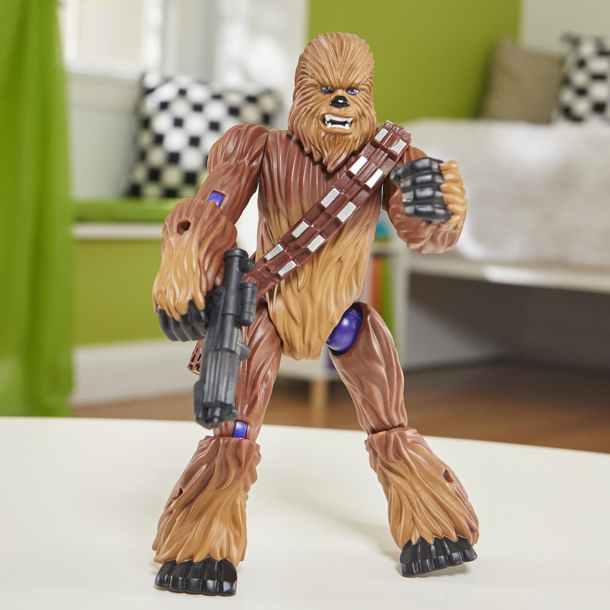 Star Wars MixMashers Chewbacca Action Figure with Boba Fett Gauntlet - Mix and Match Play for Kids 4