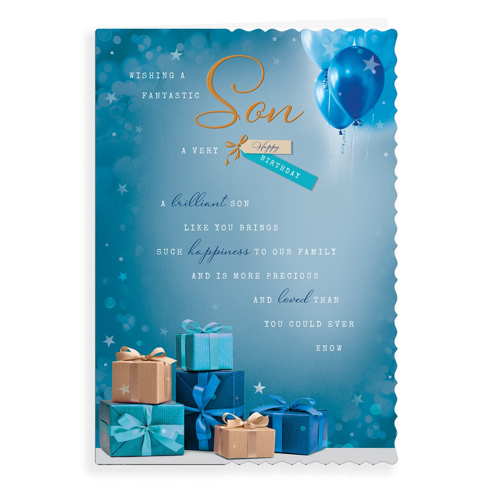 Avant Garde Studios Birthday Card for Son | 9 x 6 inches | Gifts & Balloons Design 1