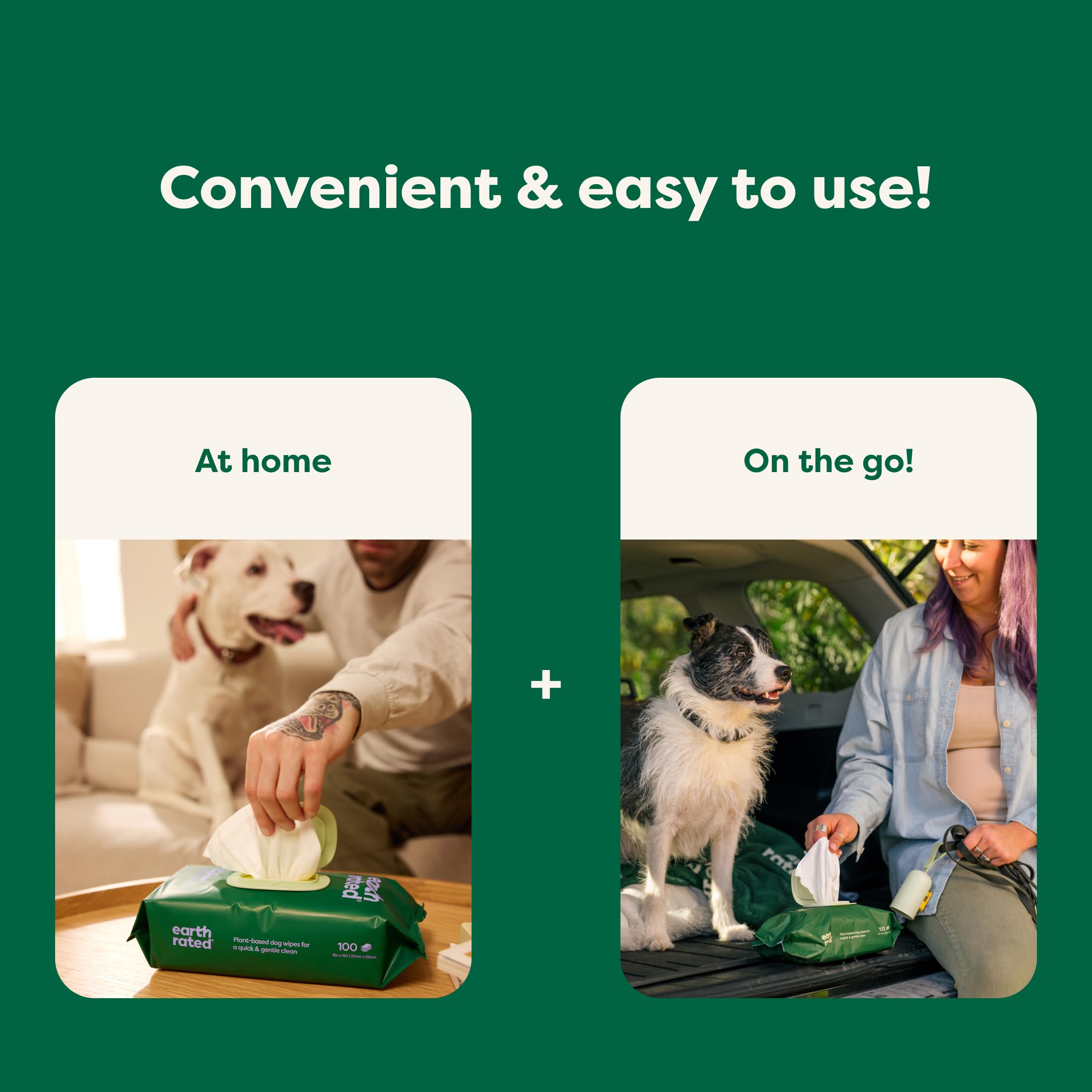 Earth Rated Dog Wipes - Hypoallergenic & Lavender Scented | 100 Count | 98% Biobased 6