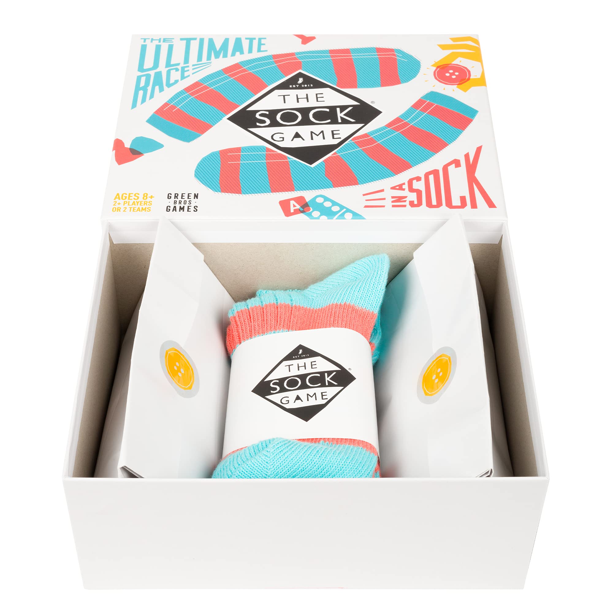 Asmodee The Sock Game - 2-10 Players | Ages 8+ | 5-30 Min Play Time | Family Board Game 2