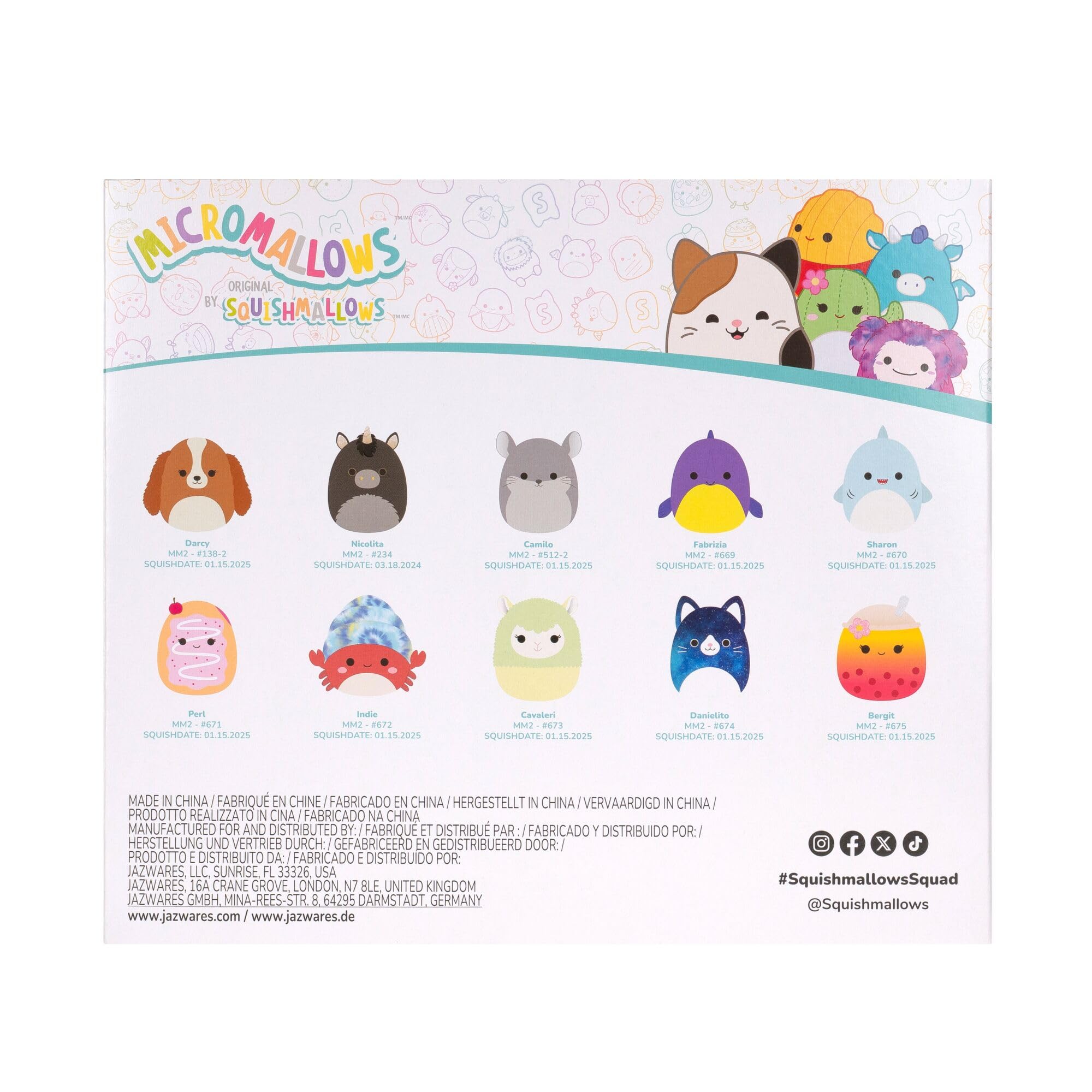Squishmallows Micromallows Plush 10-Pack - 2.5 Inch Collectible Soft Dolls 5