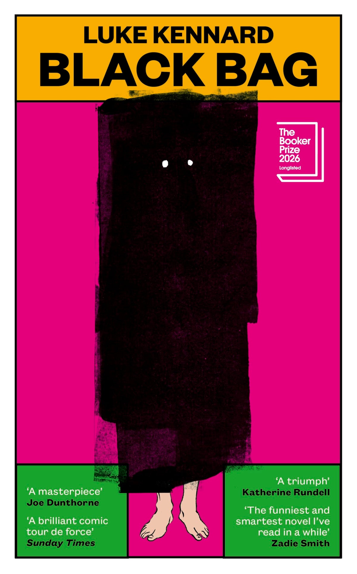 Black Bag by Luke Kennard - Humorous Psychological Experiment Novel | Hardcover 1