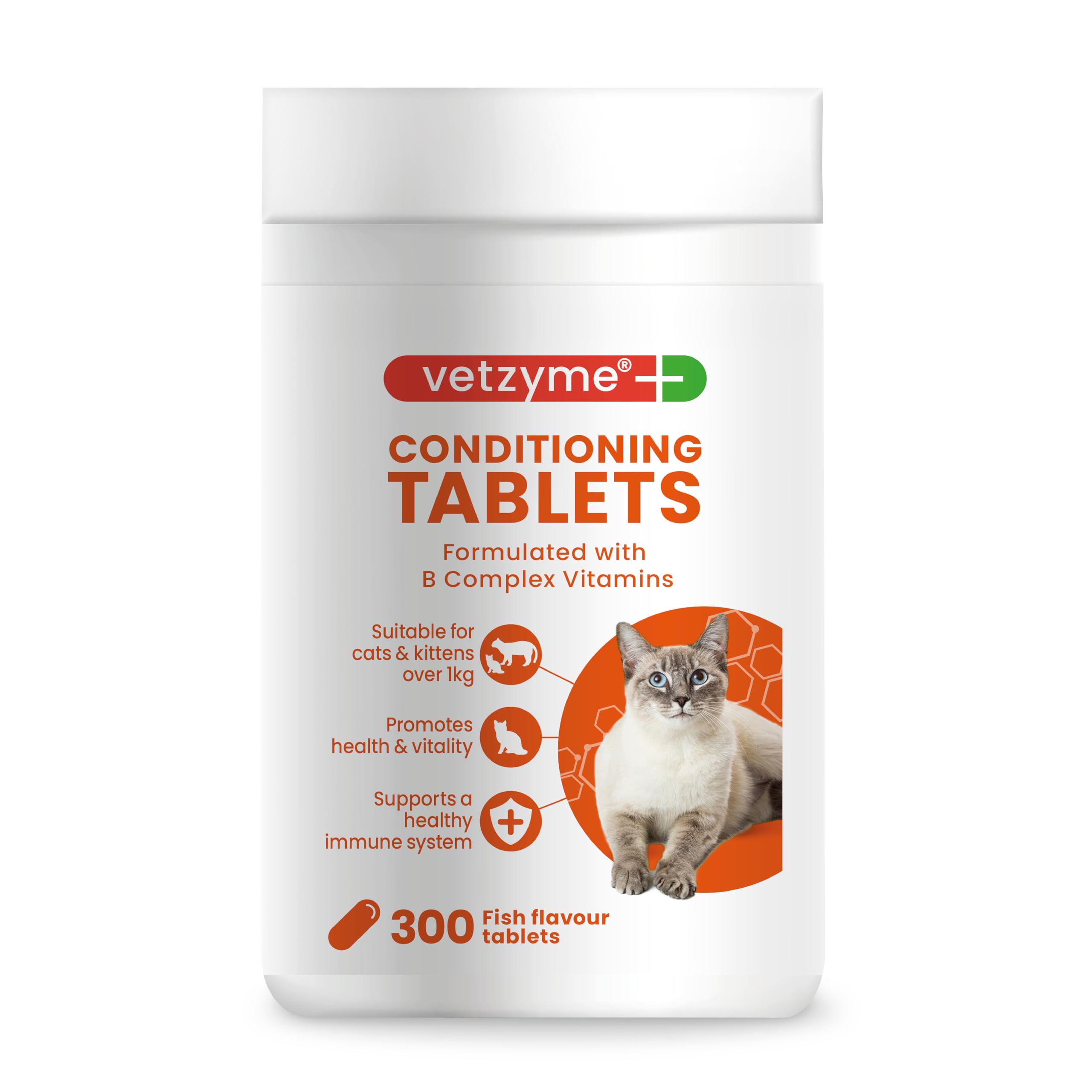 Vetzyme Conditioning Tablets for Cats and Kittens - Multivitamin Supplement | 300 Tablets 1
