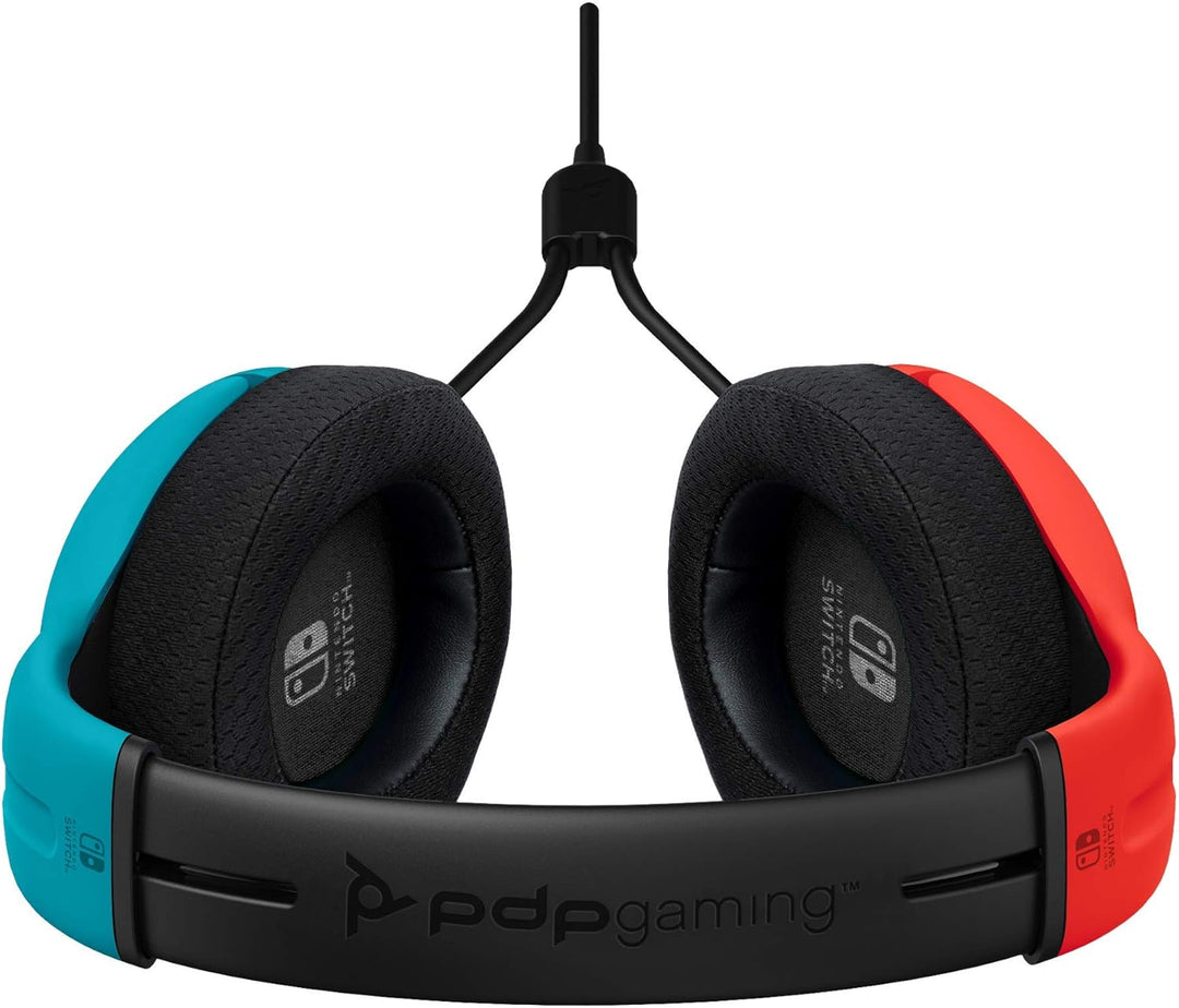 PDP LVL40 Wired Stereo Headset for Nintendo Switch - Joy-Con Blue/Red