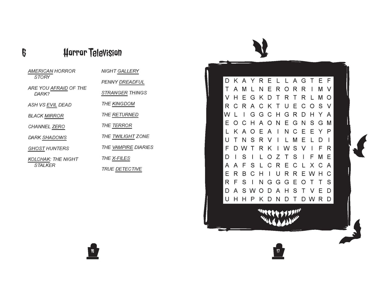 Arcturus Haunting Horror Wordsearch - 208 Pages | Paperback | English 4