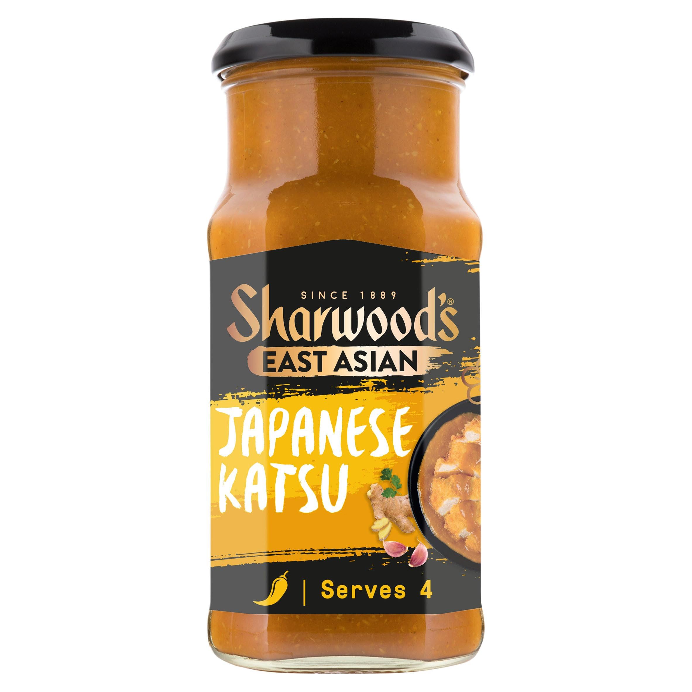 Sharwood's Japanese Katsu Curry Sauce - Coconut, Apple & Soya Fusion, Mild, 415g Jar