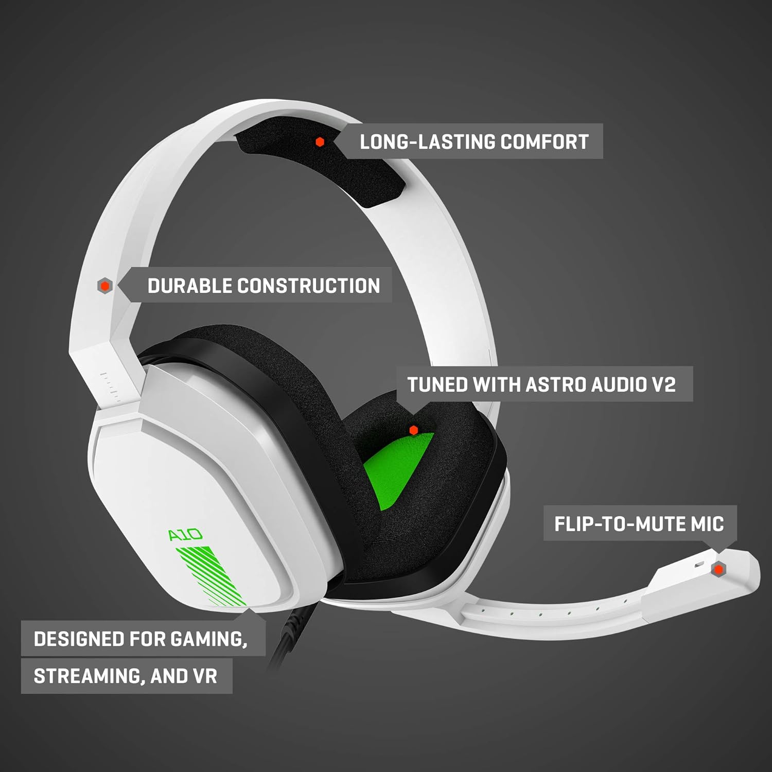 ASTRO Gaming A10 Wired Gaming Headset - Lightweight, Durable for Xbox, PlayStation, PC & Mobile 6