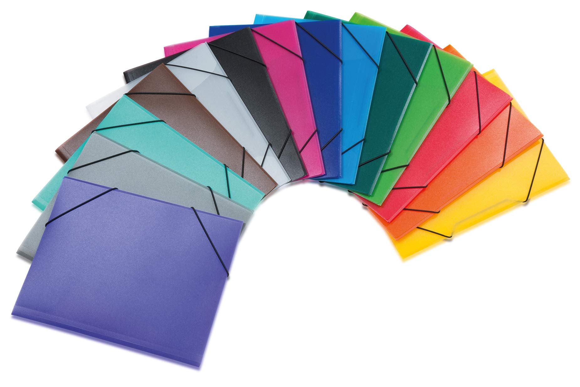 HERMA Elastic Folder - Translucent White A3 | Sturdy Polypropylene | 3 Inner Flaps 4