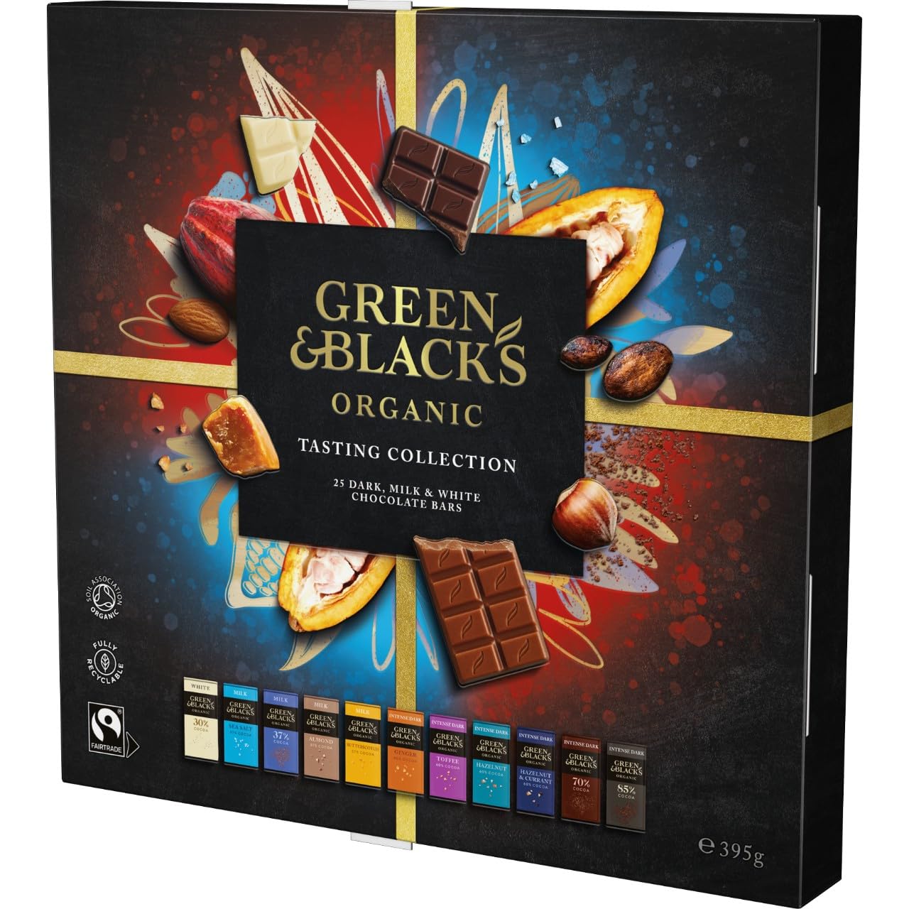 Green & Black's Organic Tasting Collection Chocolate Bars, 395g 14