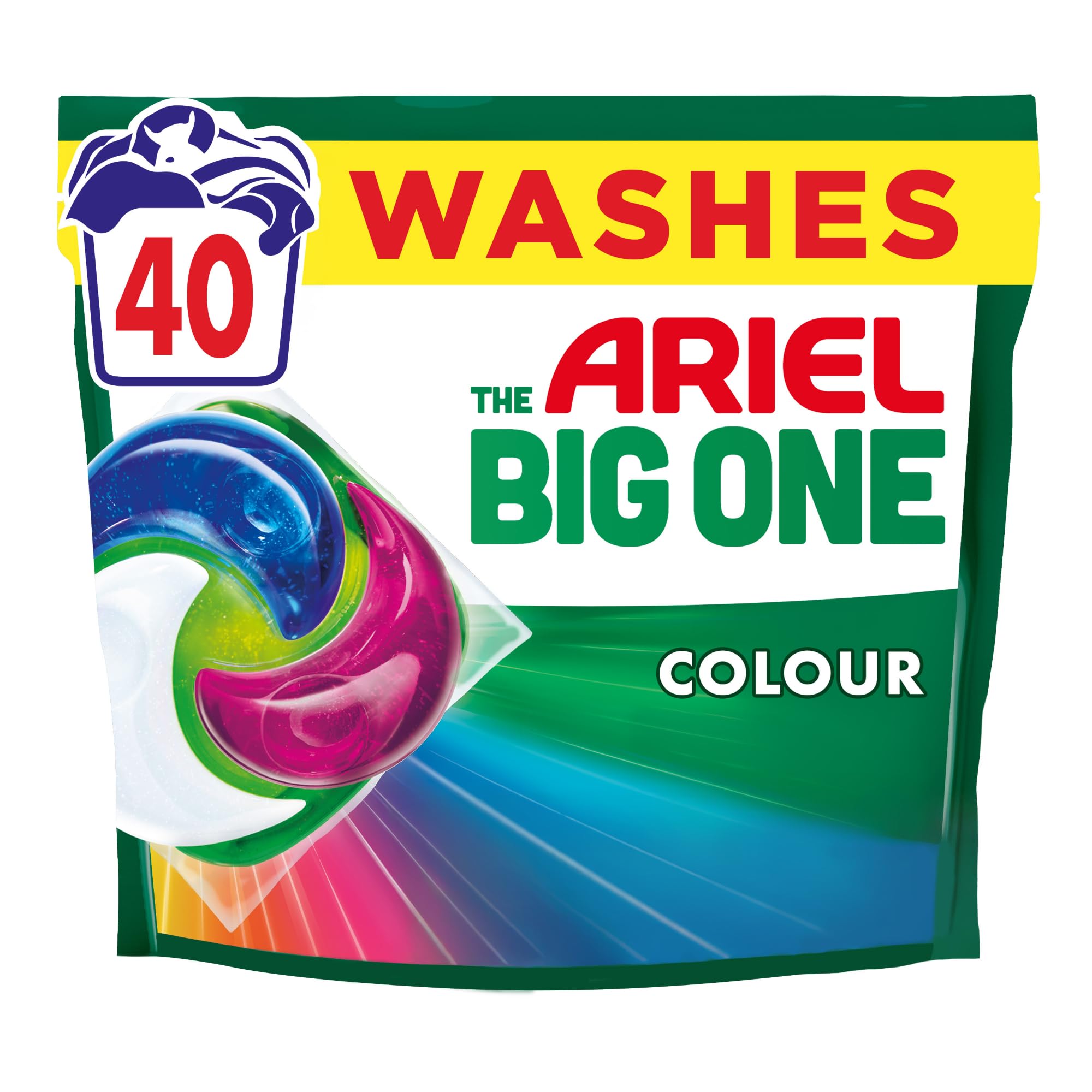 Ariel The Big One PODS Washing Liquid Laundry Detergent Capsules - 40 Washes, Floral Scent 1