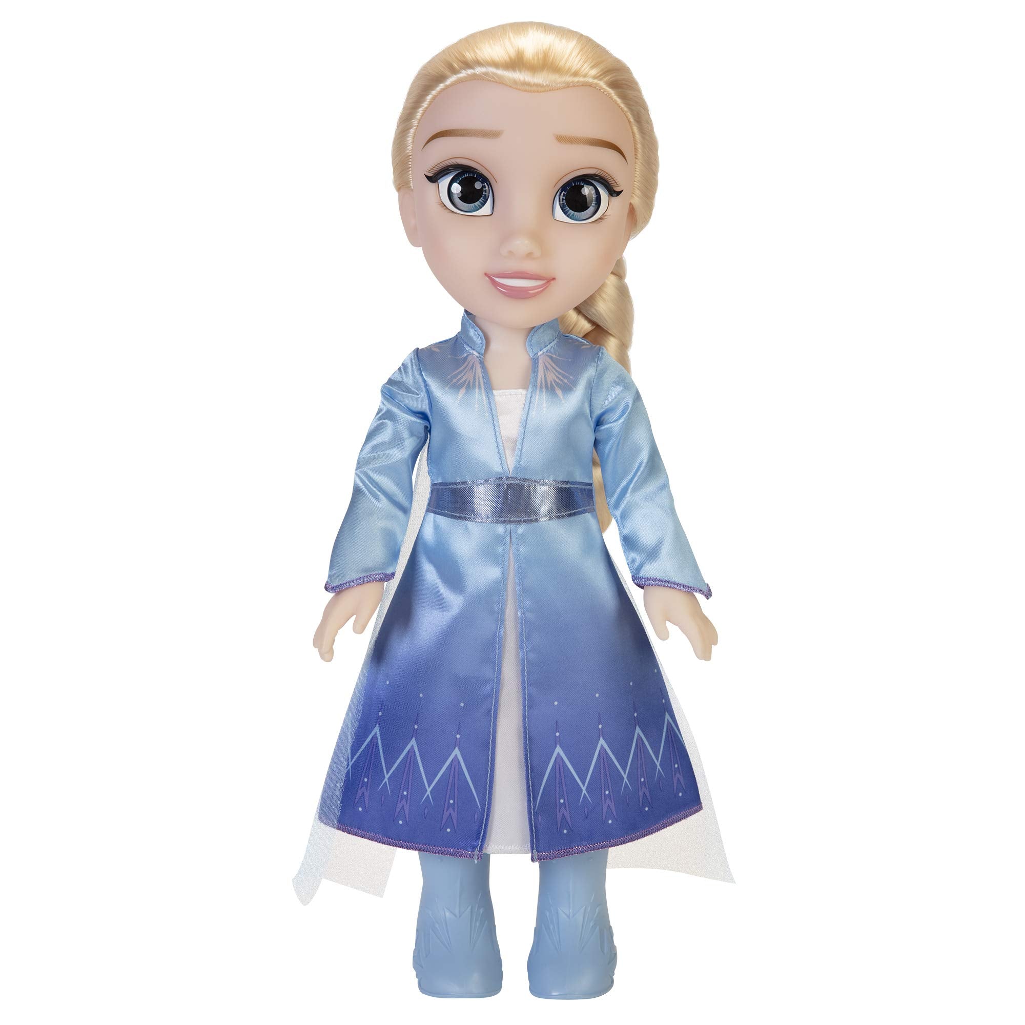Jakks Pacific Disney Frozen 2 Elsa Travel Doll - 14"/35cm Tall with Iconic Fashion Dress and Boots 1