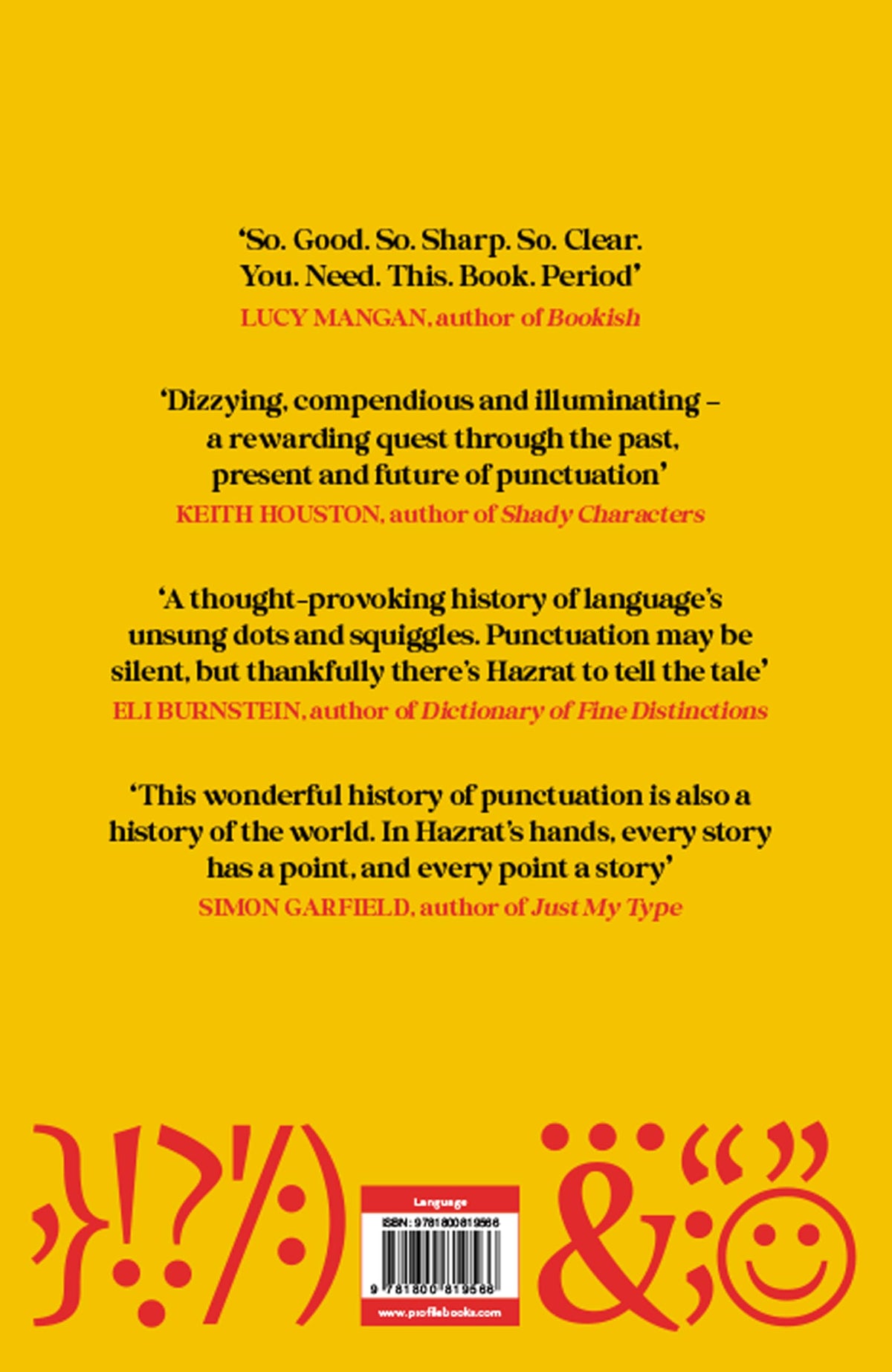 Profile Books On the Mark: A History of Punctuation from Ancient Egypt to the Emoticon - Hardcover, 320 Pages