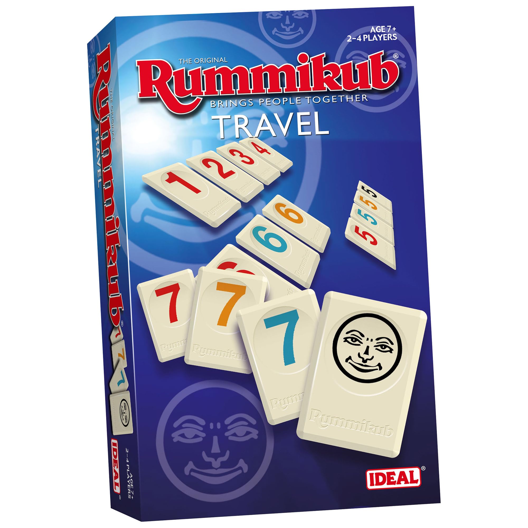 Ideal Rummikub Travel Tile-Based Game | Portable Version | Ages 7+ | 2-4 Players 1