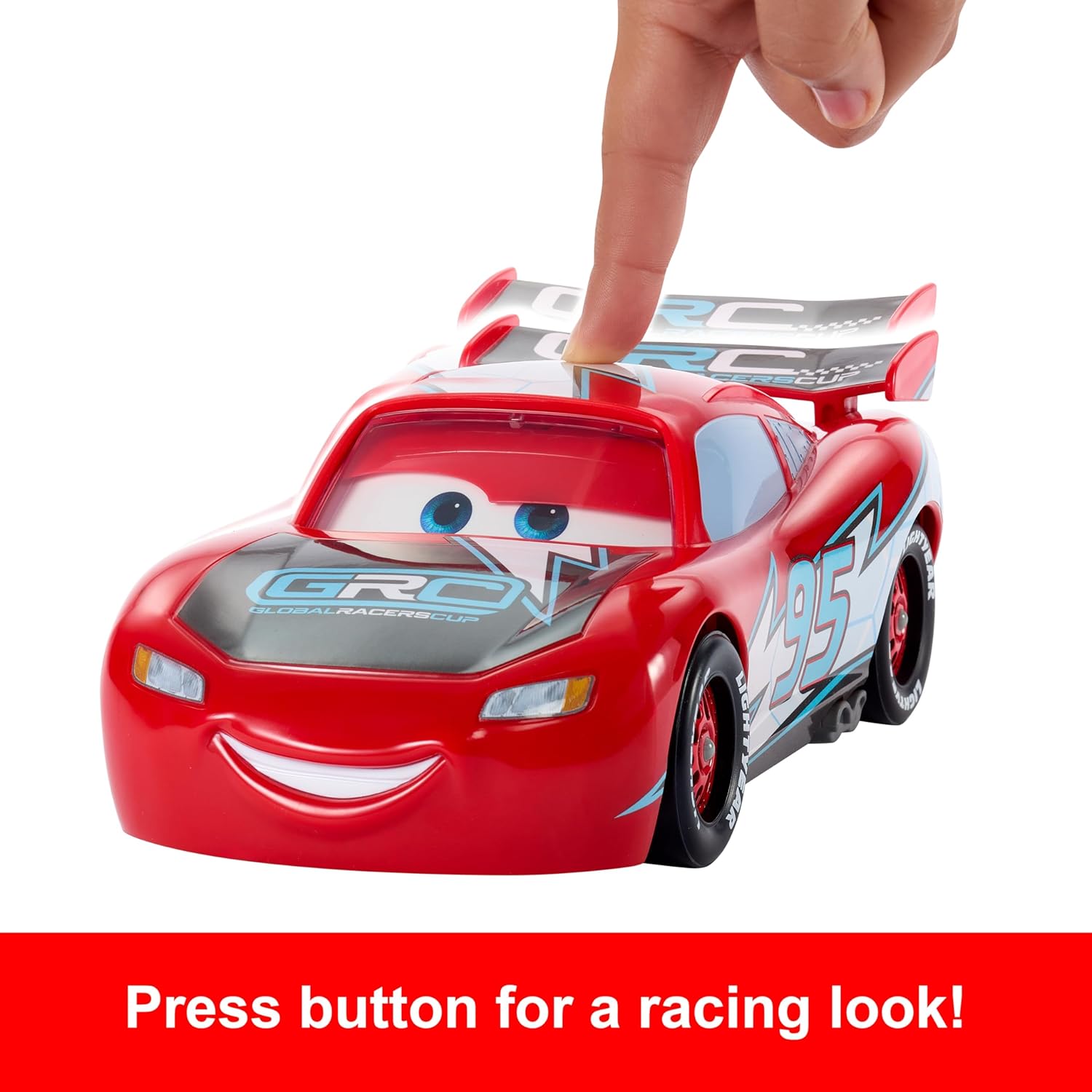 Mattel Disney and Pixar Cars Lightning McQueen Drift & Race Toy Vehicle - 2-in-1 Play Modes, Ages 3+ 2