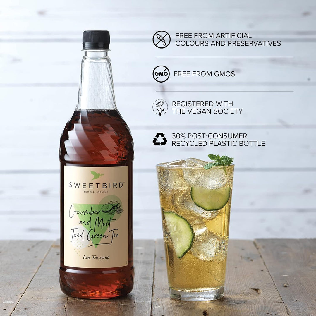 Sweetbird Cucumber & Mint Iced Green Tea Syrup (1 Litre)