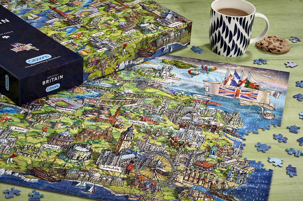 Gibsons London Landmarks Jigsaw Puzzle - 1000 Pieces | Recycled Board | Includes Poster 3