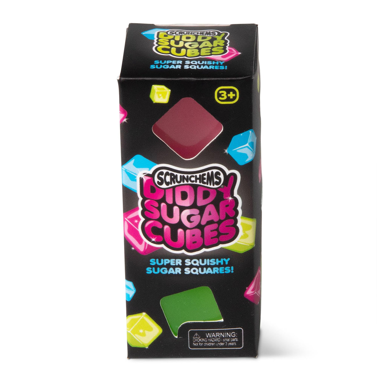 SCRUNCHEMS Diddy Sugar Cubes Squeeze Toy - Sensory Fidget, 3+