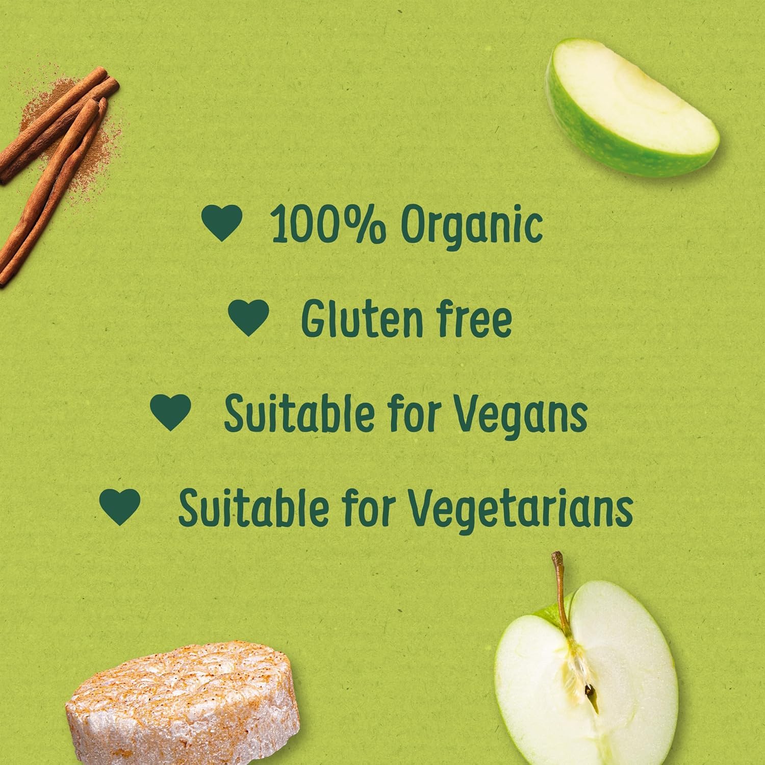 Organix Apple Organic Rice Cake Clouds Baby Snack - Gluten Free, Pack of 20 3