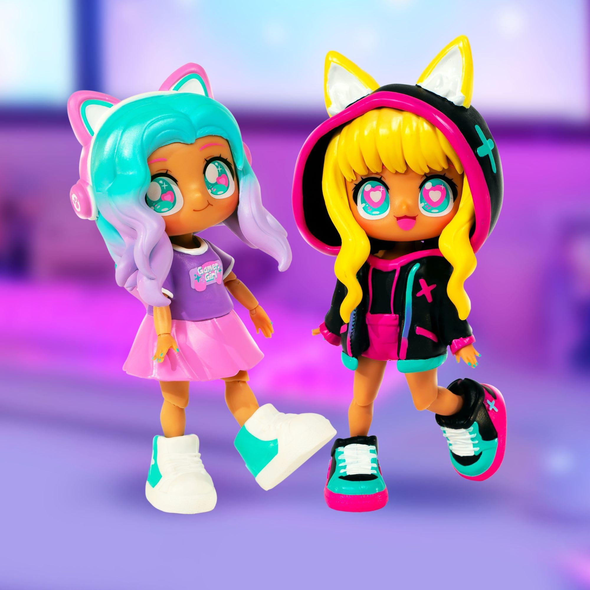 Animakii Fashion Dolls - Customisable Cyberpunk + Gamer Style for Girls 5+ 2