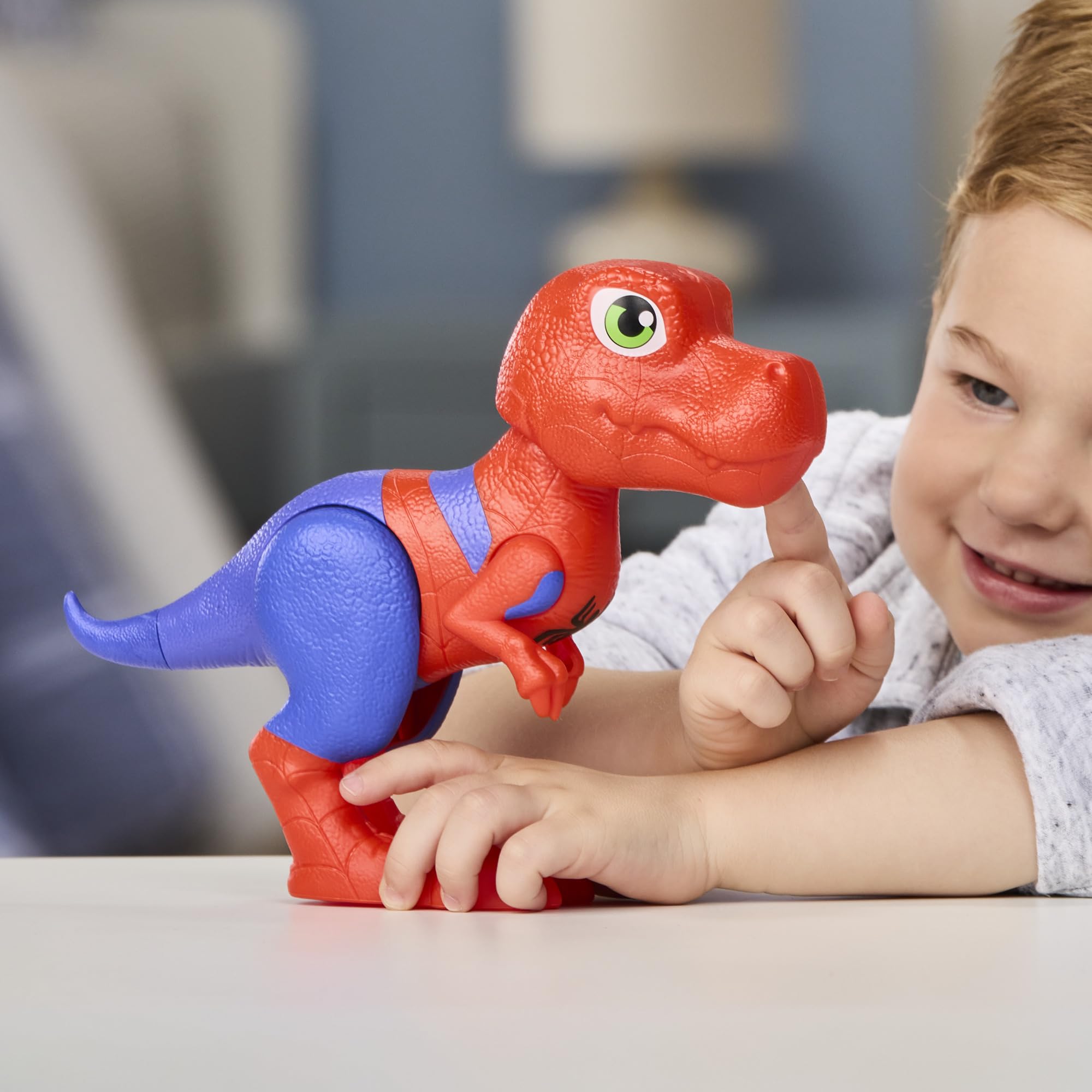 Marvel Spidey and His Amazing Friends Spidey-Rex Supersized Action Figure - 9 Inch Poseable Toy for Ages 3+ 4