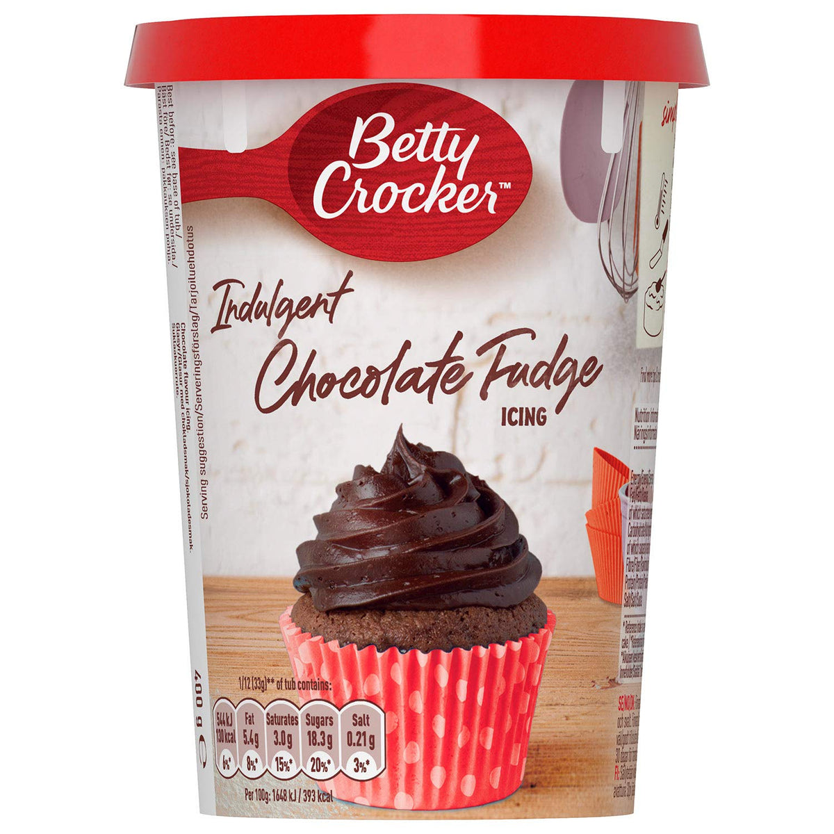 Betty Crocker Chocolate Fudge Icing - 400g, Pack of 6