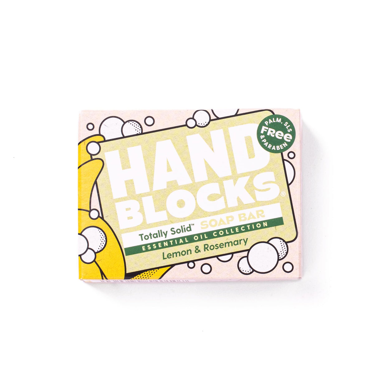 Shower Blocks Hand Blocks Lemon & Rosemary Soap Bars - 6 x 100 g