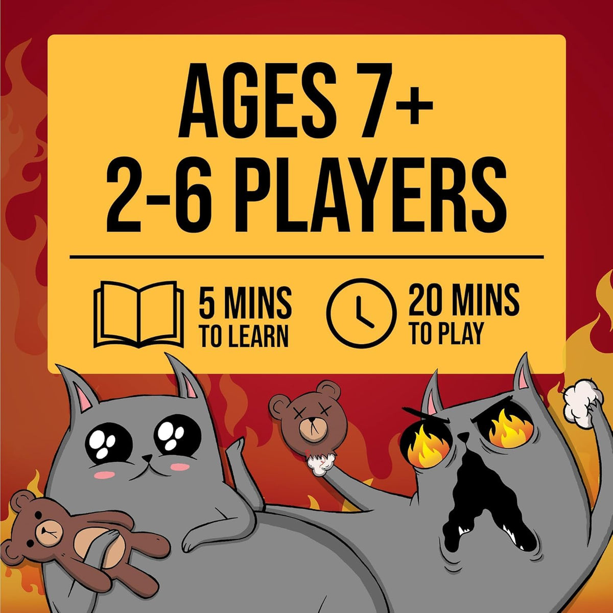 Exploding Kittens Superfan Edition Board Game - 2-6 Players, Ages 7+ | Pop-Up Game Board, Character Standees 4