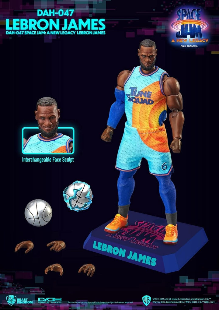 Beast Kingdom - Space Jam New Legacy DAH-047 Dynamic 8-Ction Lebron James Action Figure