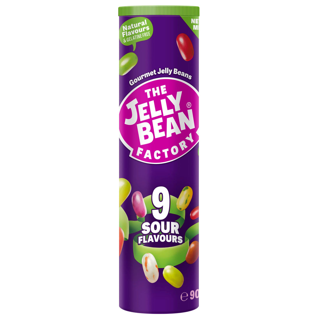 The Jelly Bean Factory Sour Tube - 5 New Sour Flavours - Gluten Free, Gelatine Free
