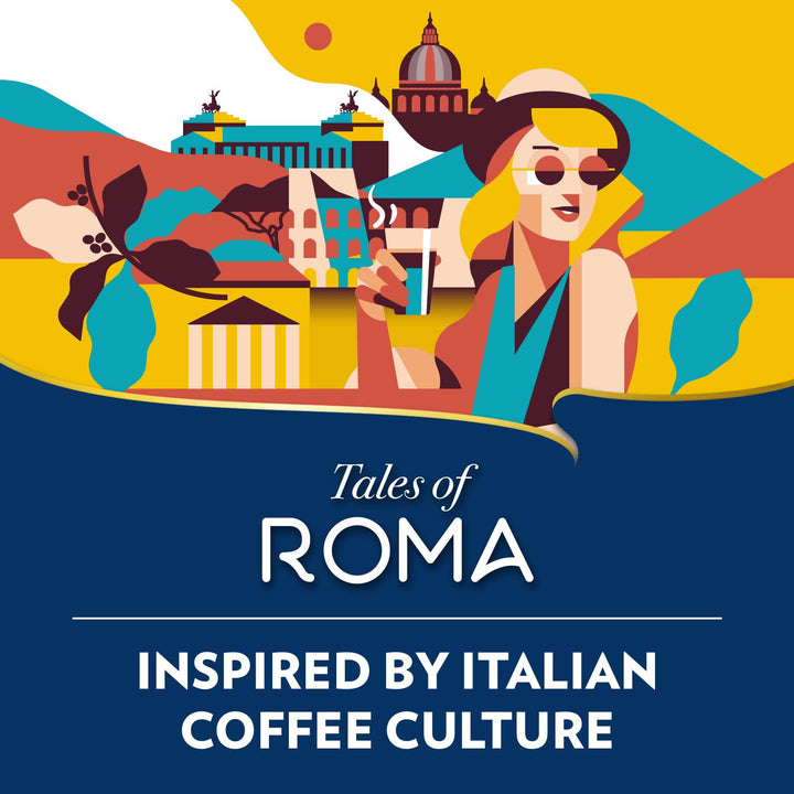 Lavazza Tales of Italy Roma - Whole Coffee Beans, 250g Soft Pack