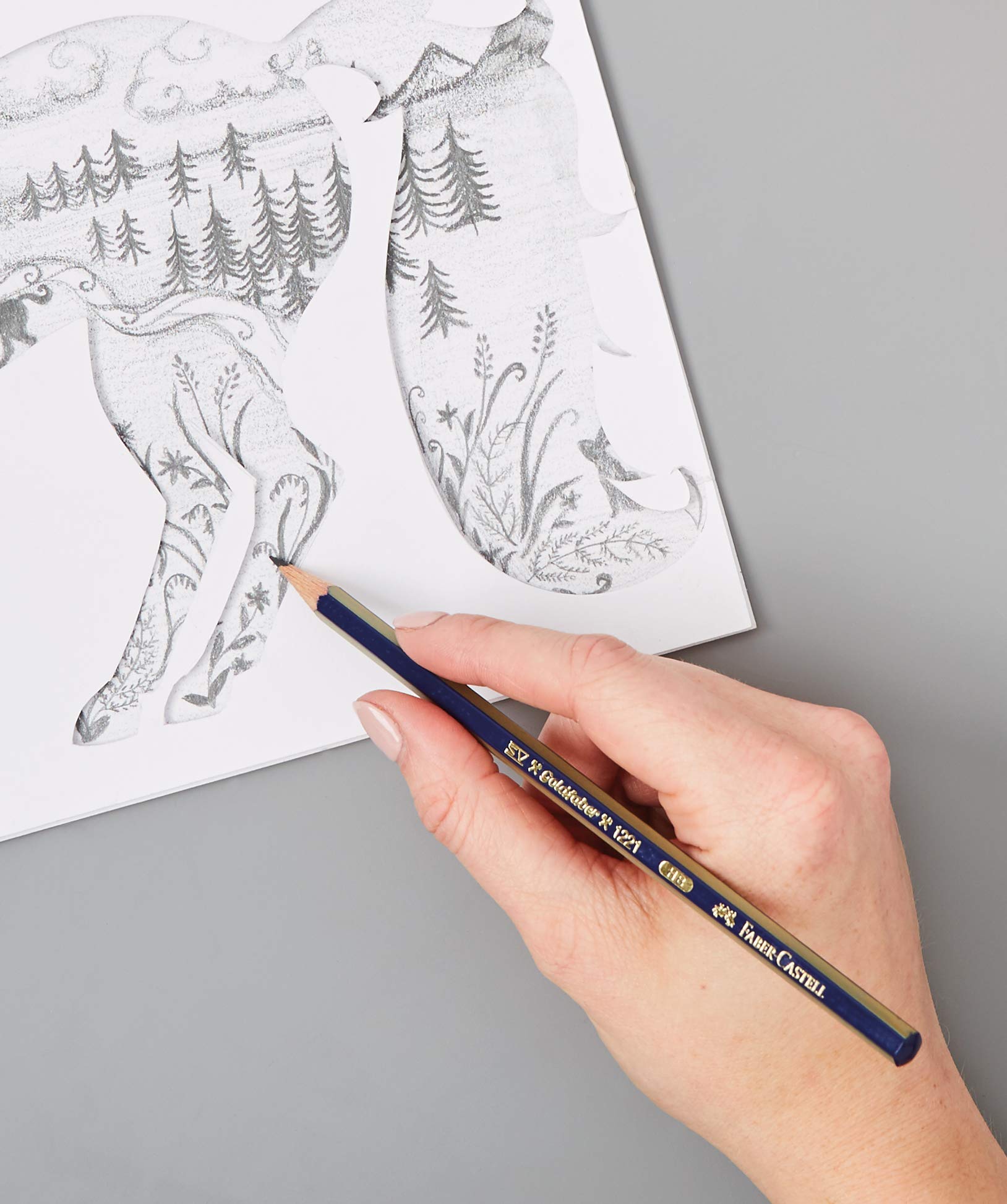 Faber-Castell Goldfaber 1221 Graphite Pencil - 6B Hardness | Smudge-Proof | Hexagonal Grip 2
