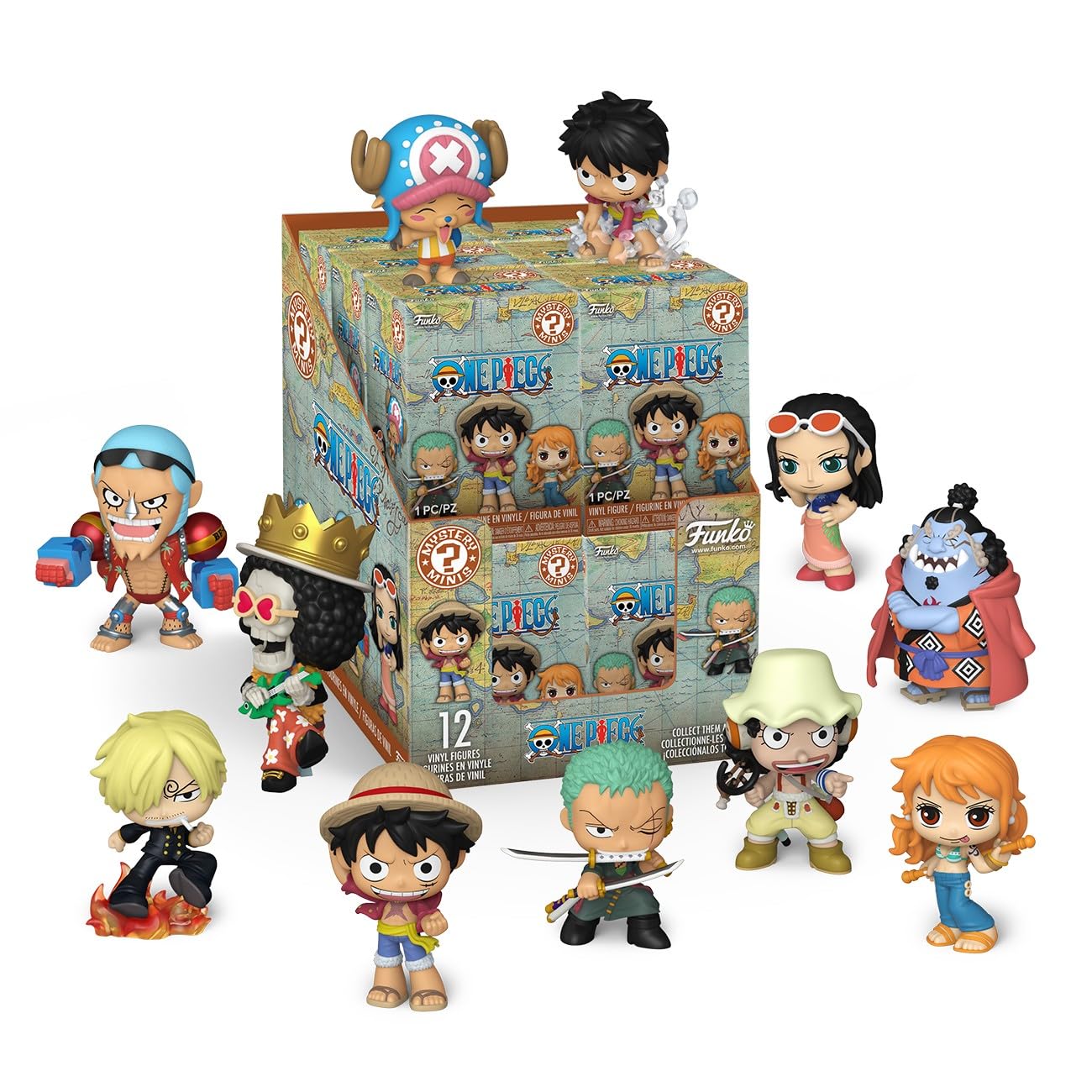 Funko Mystery Mini Figure - One Piece Straw Hat Crew - Monkey D. Luffy | Vinyl Collectible | 3.4 Inches
