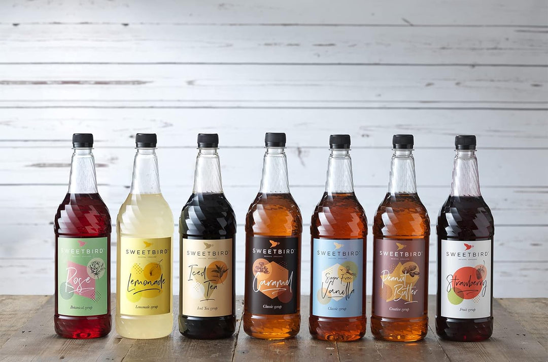 Sweetbird White Chocolate Syrup (1 Litre) - Vegan Friendly Beverage Syrup